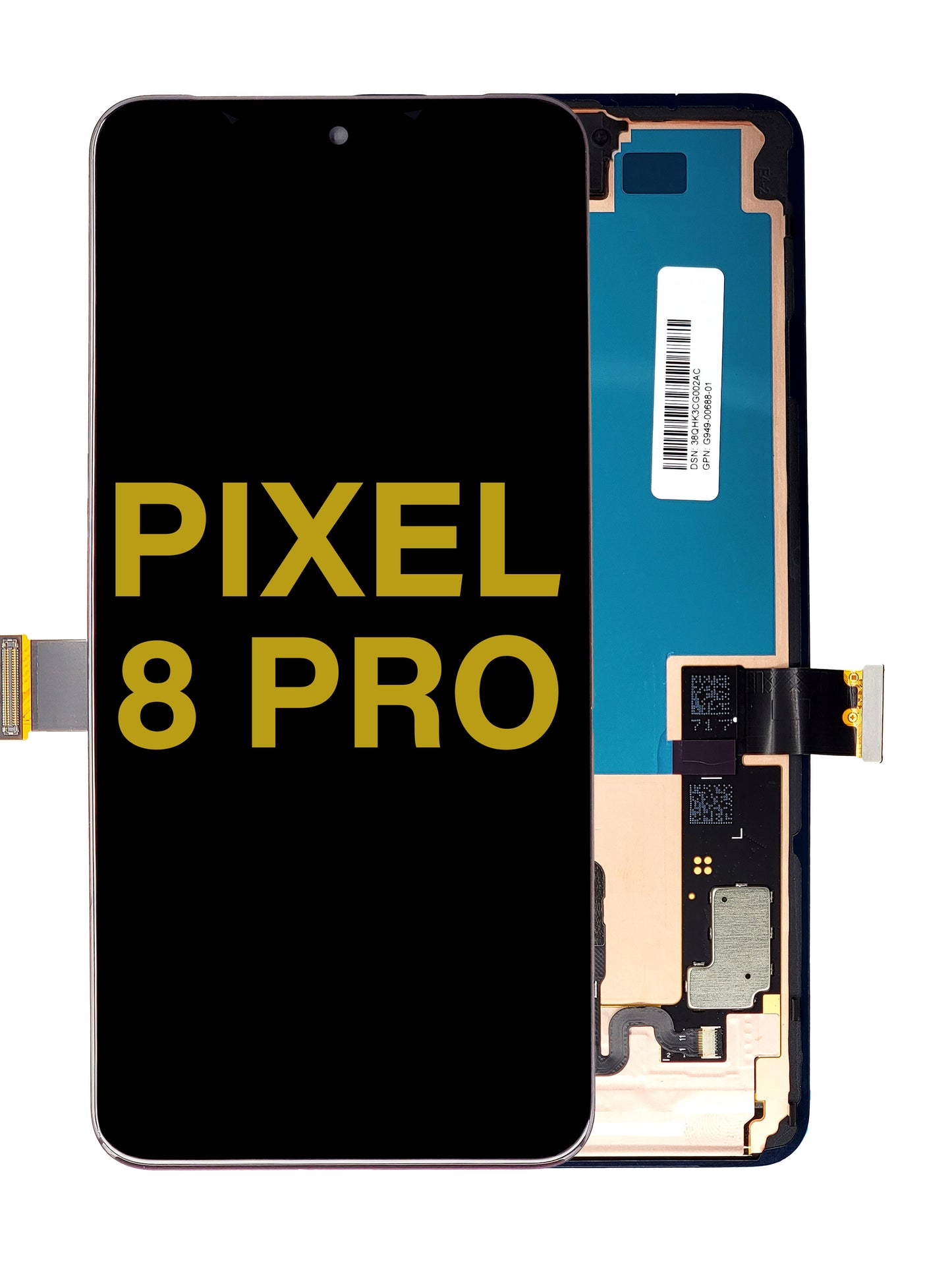 Google Pixel 8 Pro Screen Assembly (With The Frame) (Service Pack) (Black)