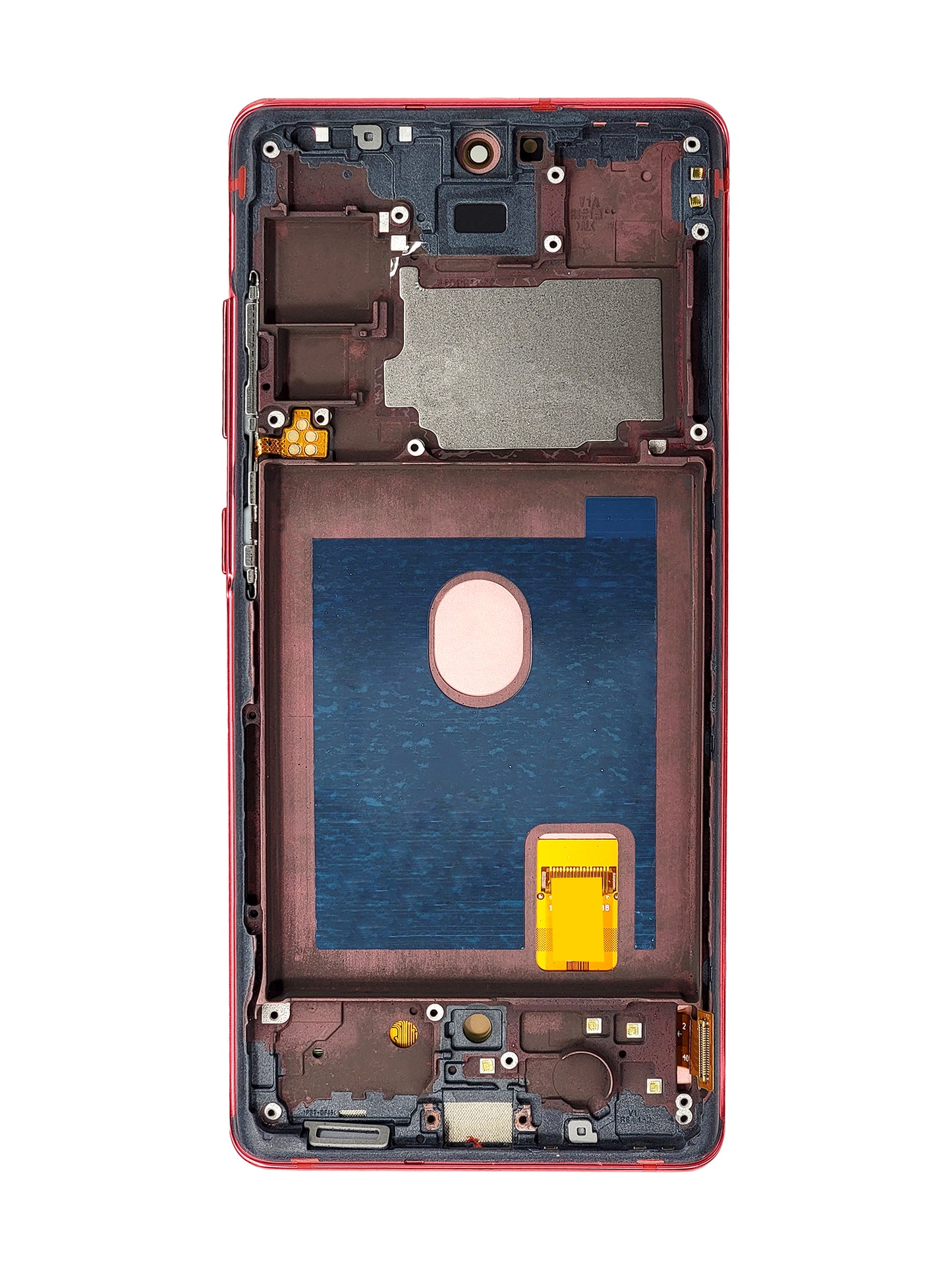 OLED Assembly with Frame for Galaxy S20 FE (G780) (CLOUD RED) (Aftermarket OLED)