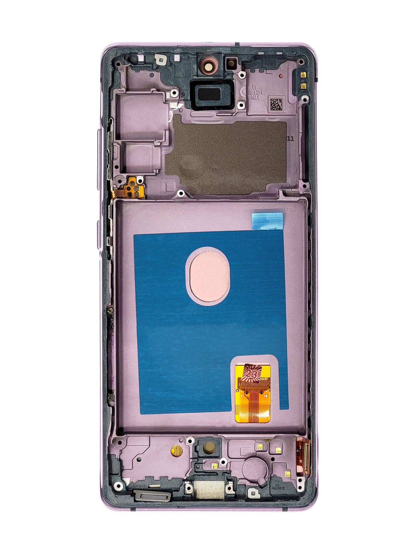 OLED Assembly with Frame for Galaxy S20 FE (G780) (CLOUD LAVENDER) (Aftermarket OLED)