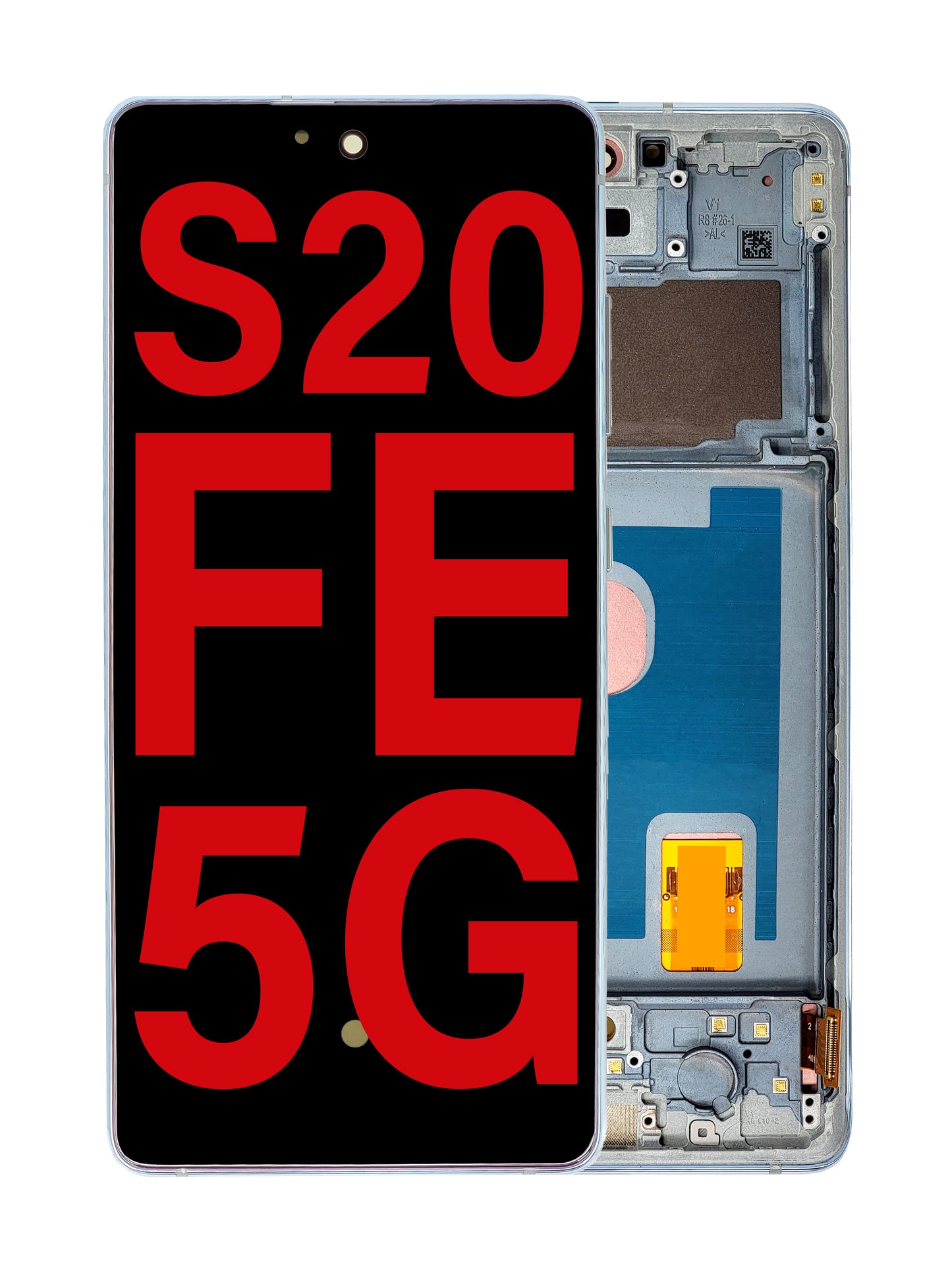 OLED Assembly with Frame for Galaxy S20 FE (G780) (CLOUD MINT) (Aftermarket OLED)