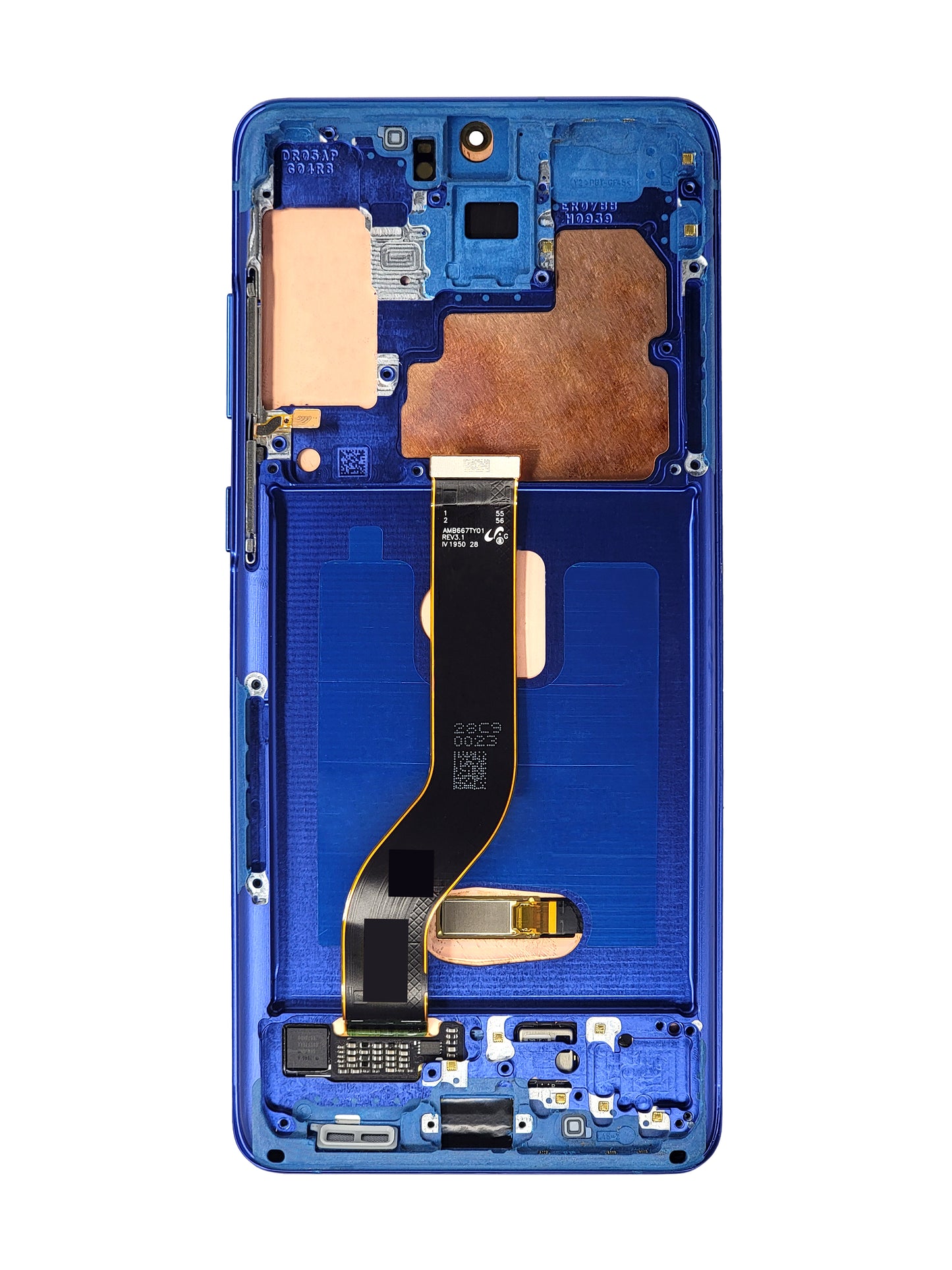 OLED Assembly with Frame for Galaxy S20 Plus 5G (G985 / G986) (AURA BLUE) (Premium)