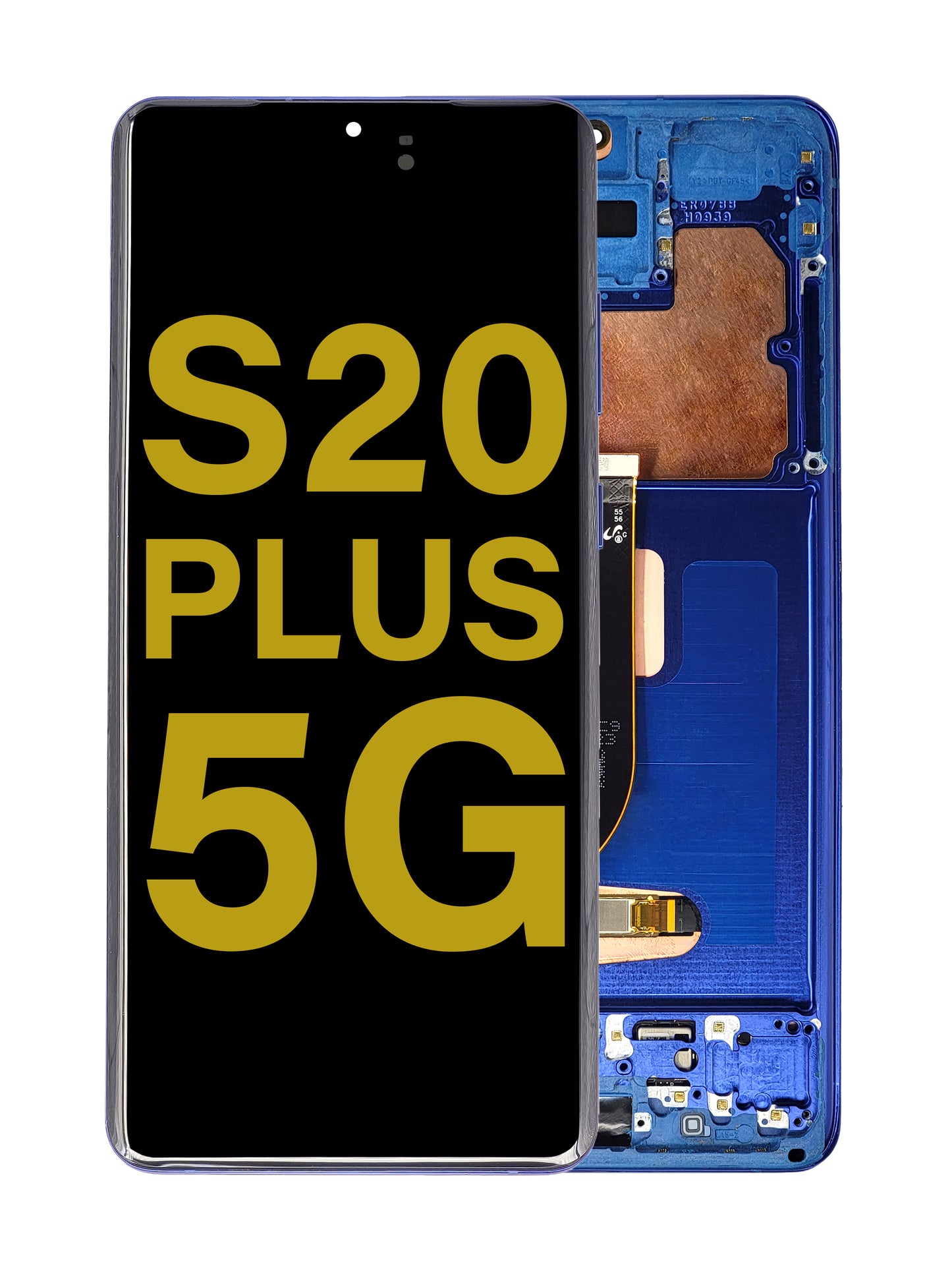 OLED Assembly with Frame for Galaxy S20 Plus G985 / G986 (AURA BLUE) (Service Pack)
