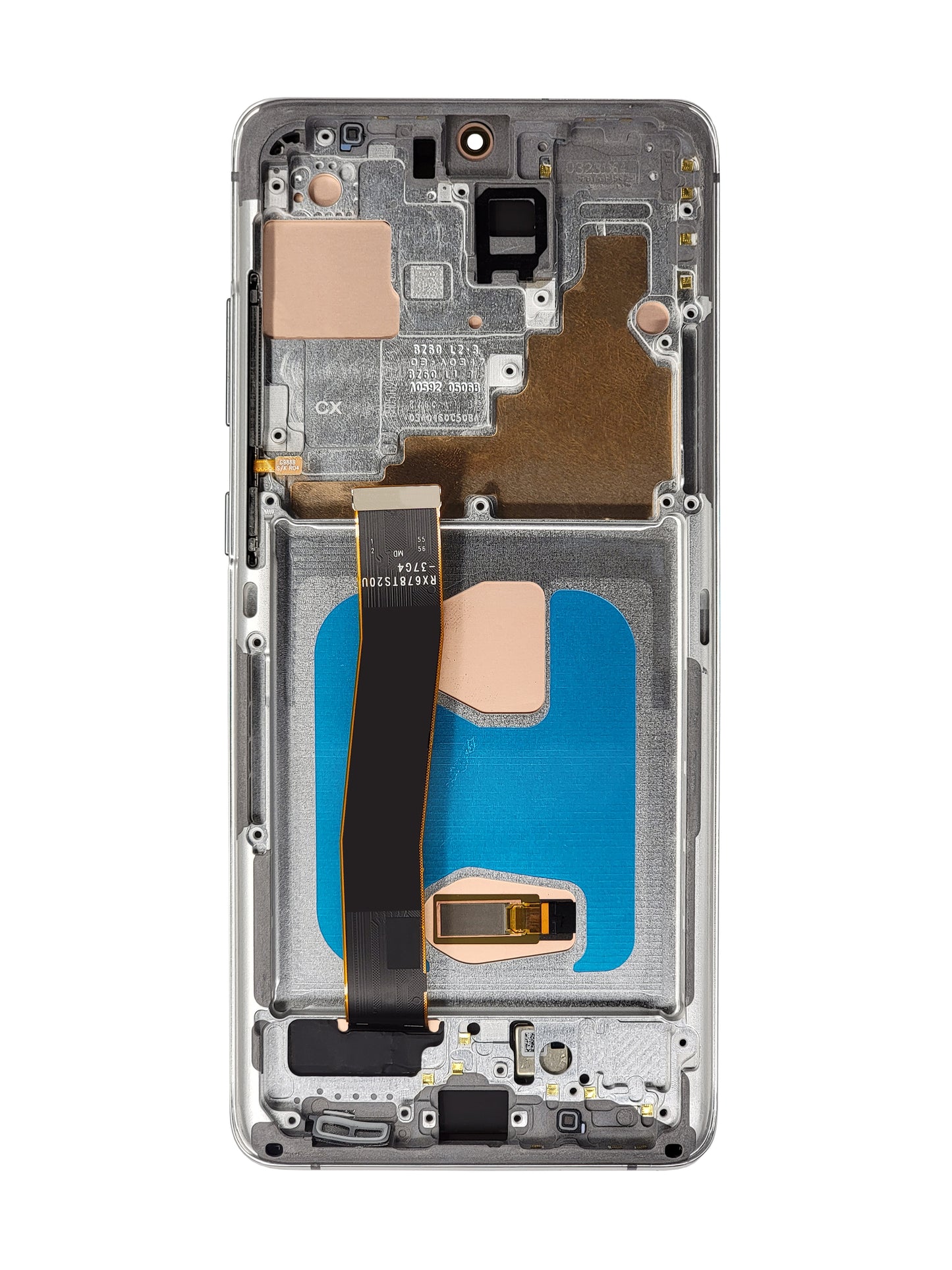 OLED Assembly with Frame for Galaxy S20 Ultra (G988) (CLOUD WHITE) (Aftermarket OLED)