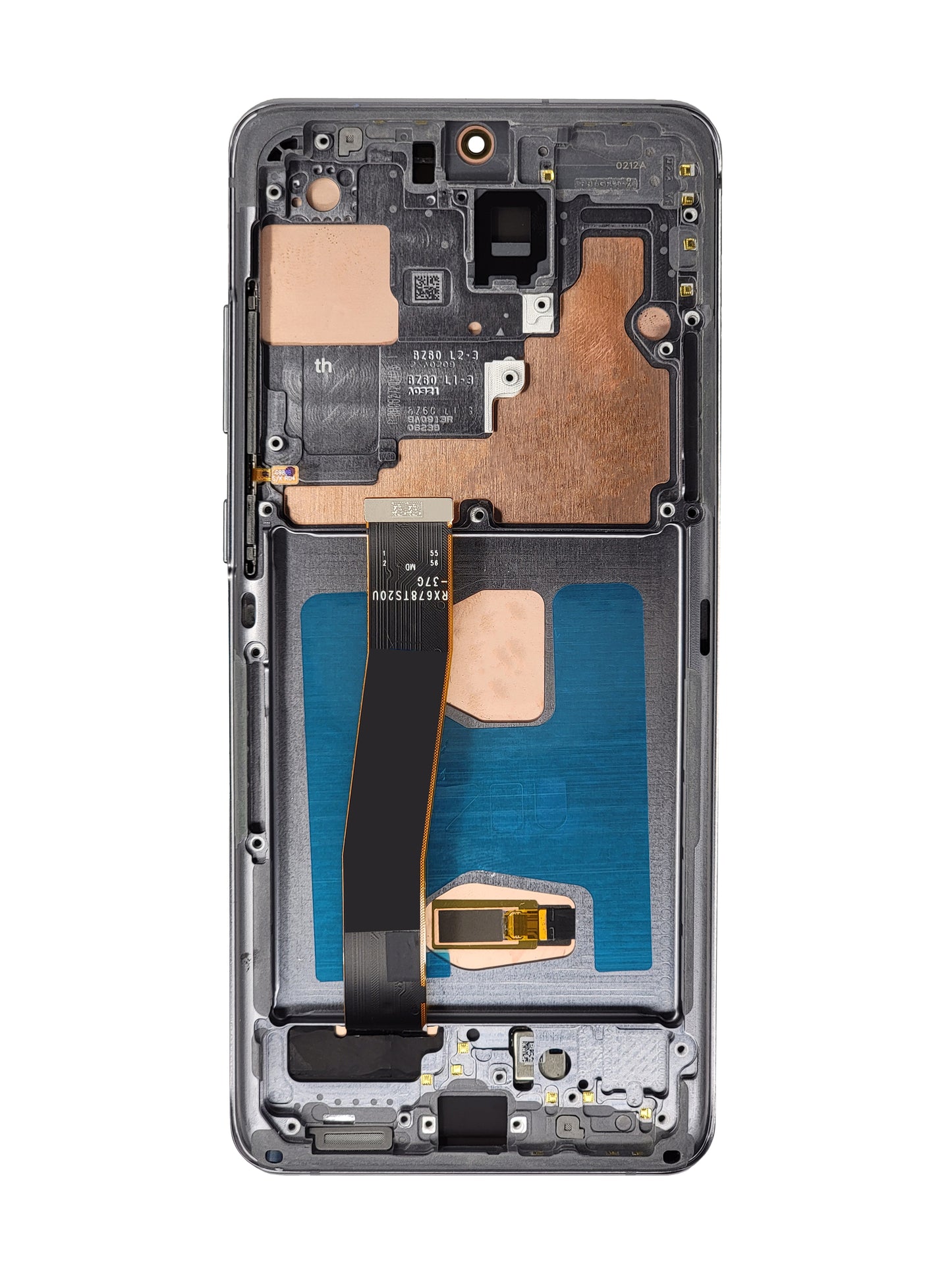 OLED Assembly with Frame for Galaxy S20 Ultra (G988) (COSMIC GRAY) (Aftermarket OLED)