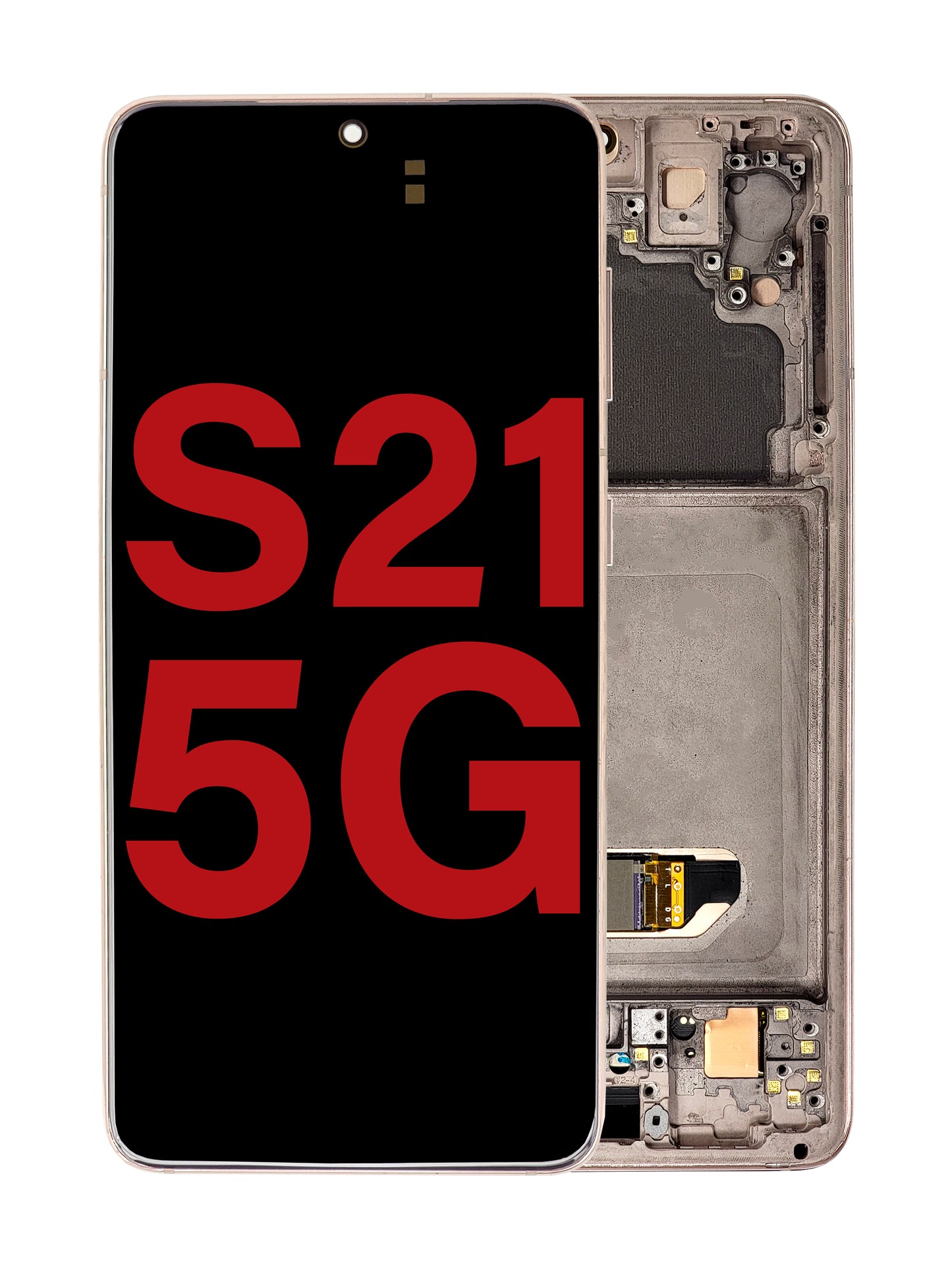 OLED Assembly with Frame for Galaxy S21 (G991) (PHANTOM VIOLET) (Aftermarket OLED)