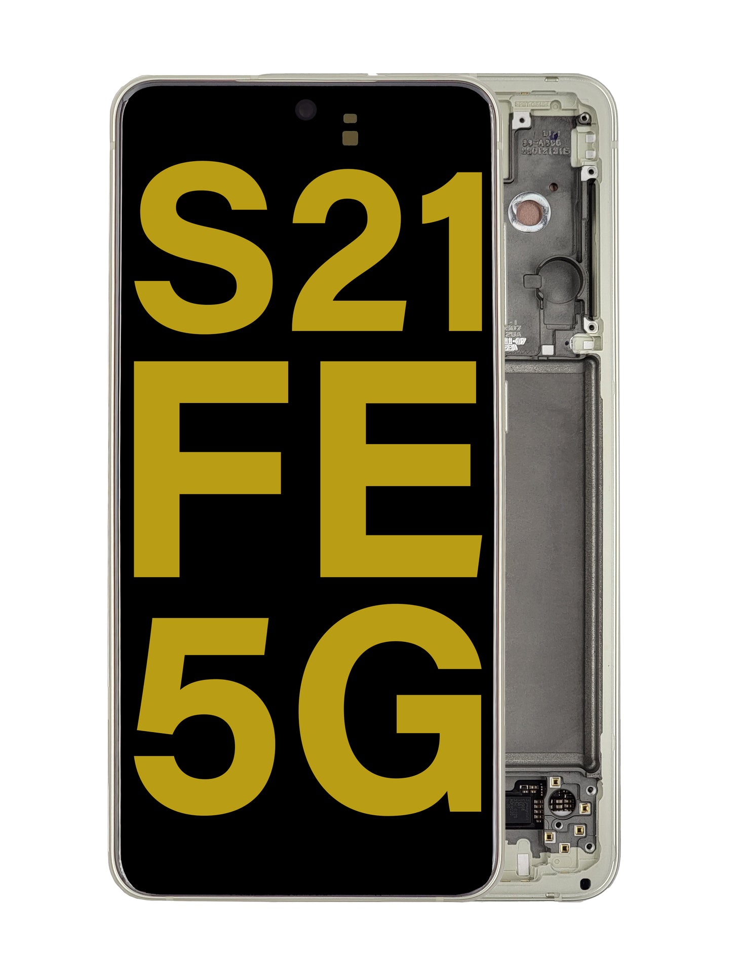 OLED Assembly with Frame for Galaxy S21 FE G990 (OLIVE) (Service Pack)