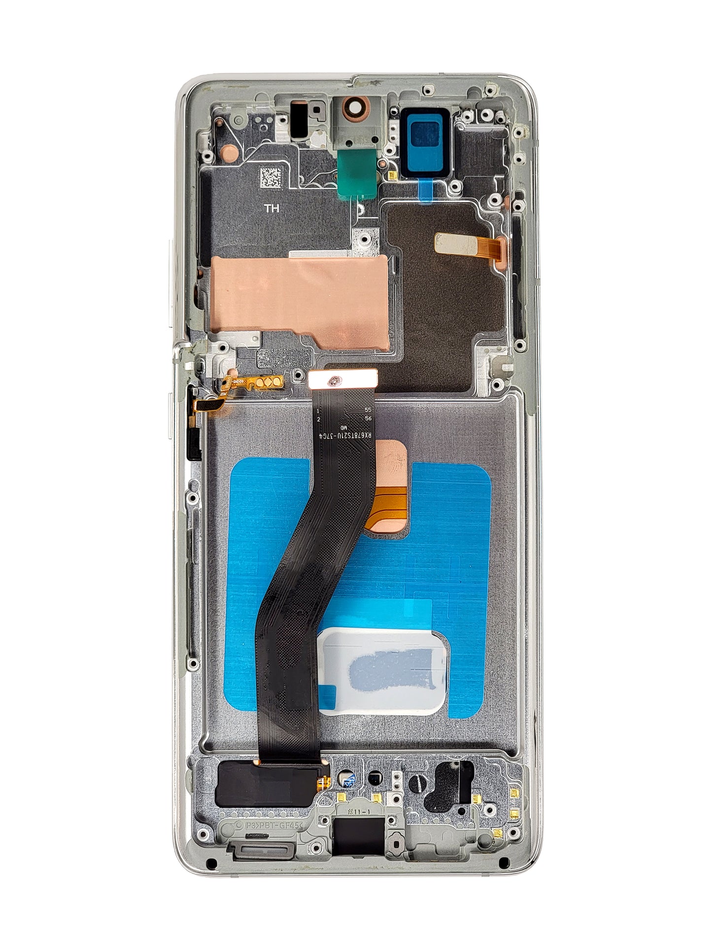 OLED Assembly with Frame for Galaxy S21 Ultra 5G (G998) (PHANTOM SILVER) (Aftermarket OLED)