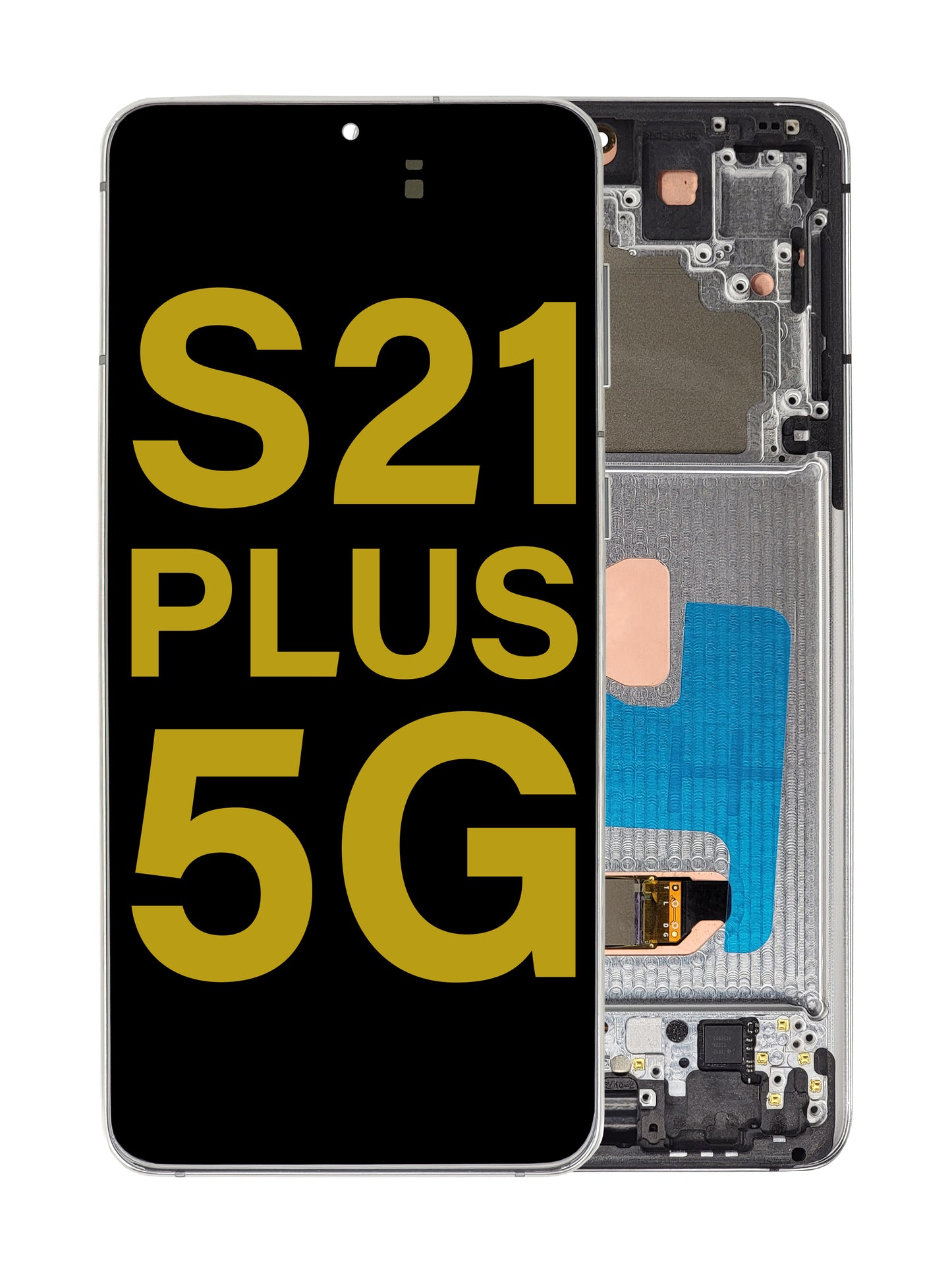 OLED Assembly with Frame for Galaxy S21 Plus 5G (G996) (PHANTOM SILVER) (Premium)
