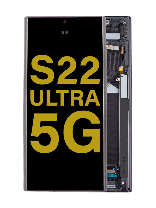 SGS S22 Ultra (5G) Screen Assembly (With The Frame) (Service Pack) (Black)