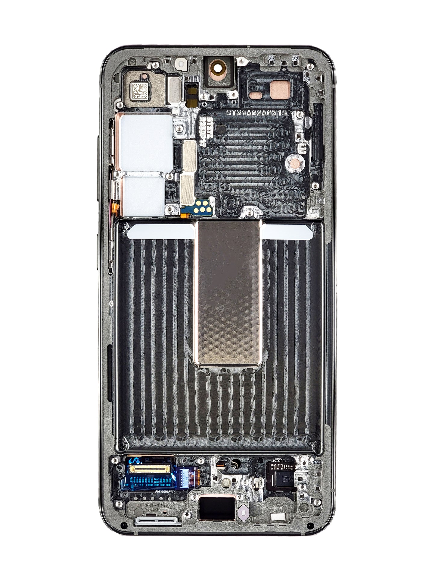 OLED Assembly with Frame for Galaxy S23 (S911) (PHANTOM BLACK) (Premium)