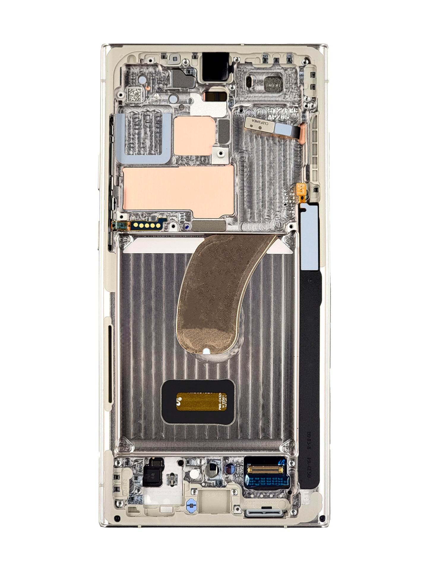 OLED Assembly with Frame for Galaxy S23 Ultra S918 (CREAM) (Service Pack)