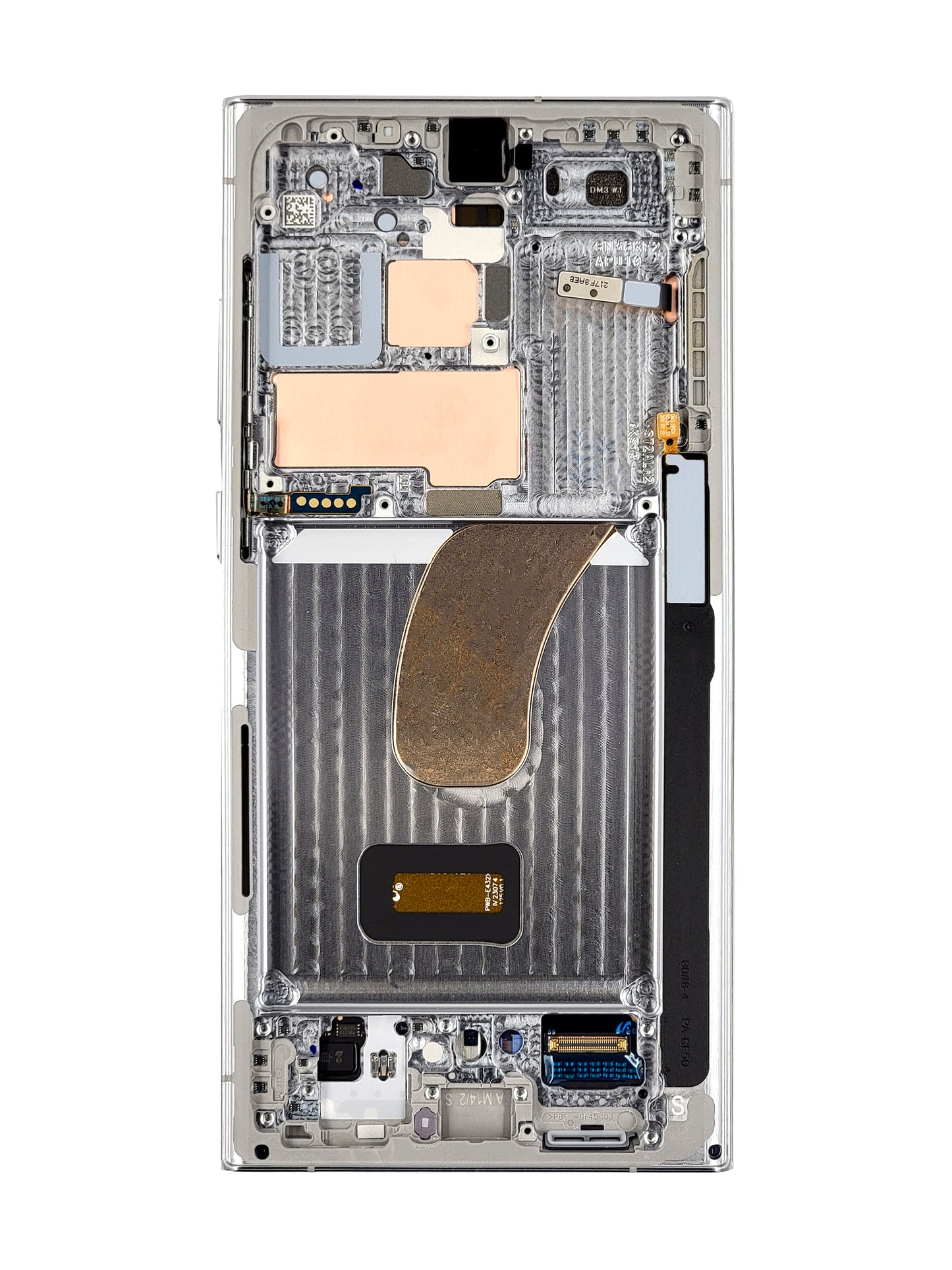 OLED Assembly with Frame for Galaxy S23 Ultra S918 (SKY BLUE / LIME) (Service Pack)