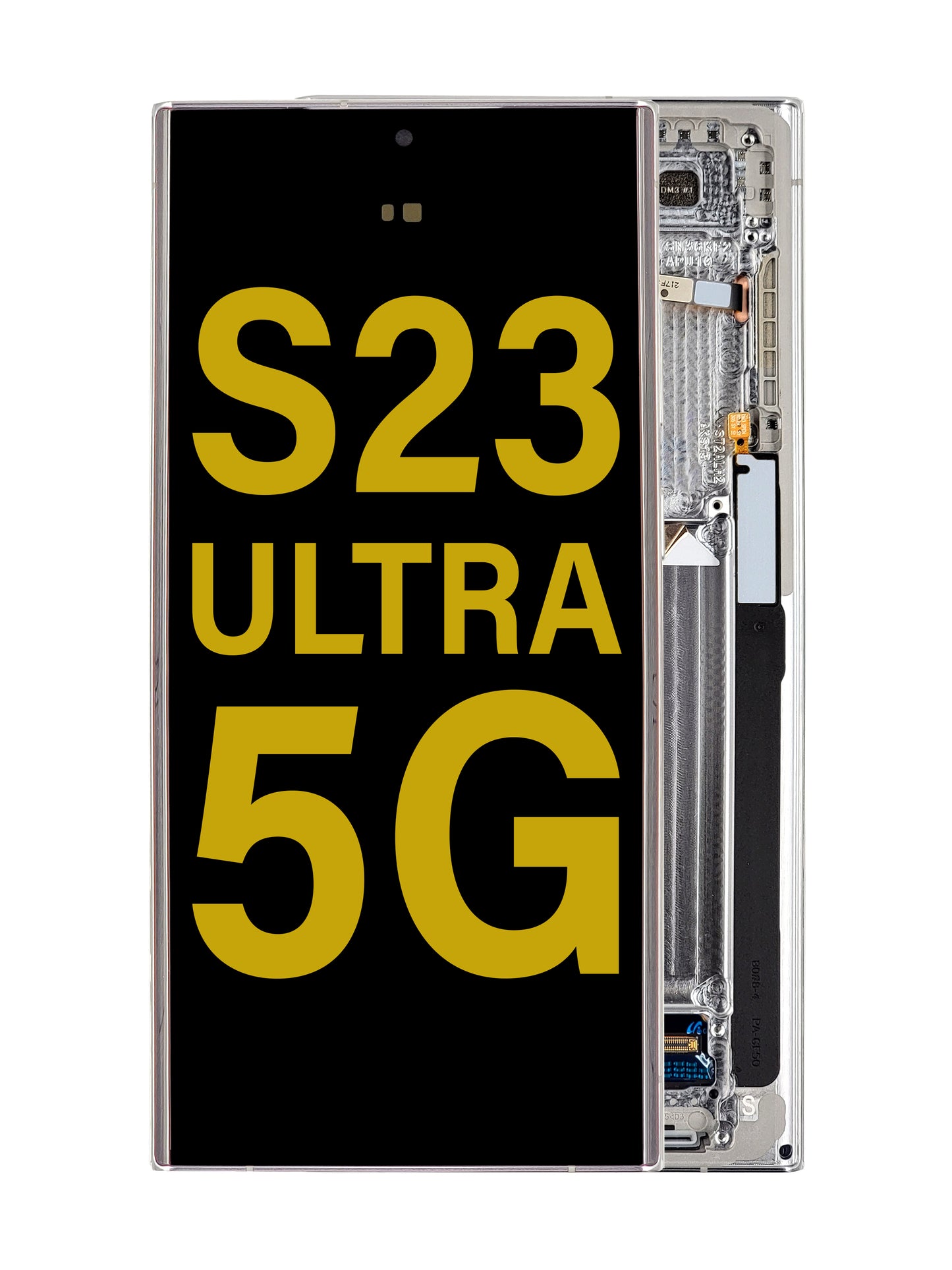 OLED Assembly with Frame for Galaxy S23 Ultra S918 (SKY BLUE / LIME) (Service Pack)