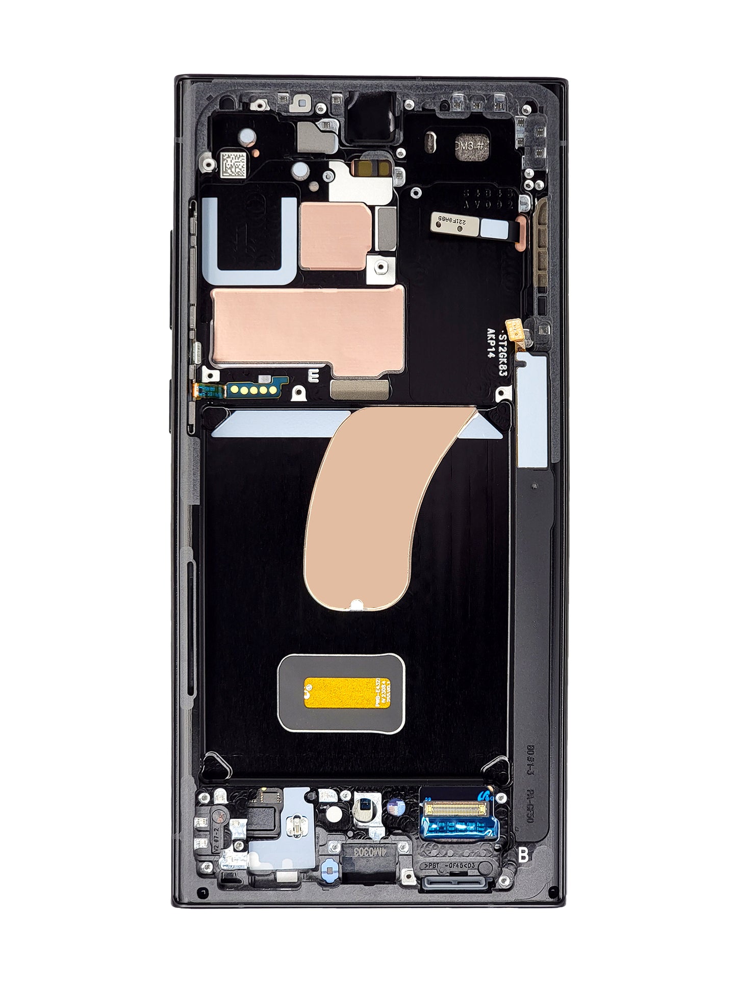 OLED Assembly with Frame for Galaxy S23 Ultra S918 (GRAPHITE) (Service Pack)