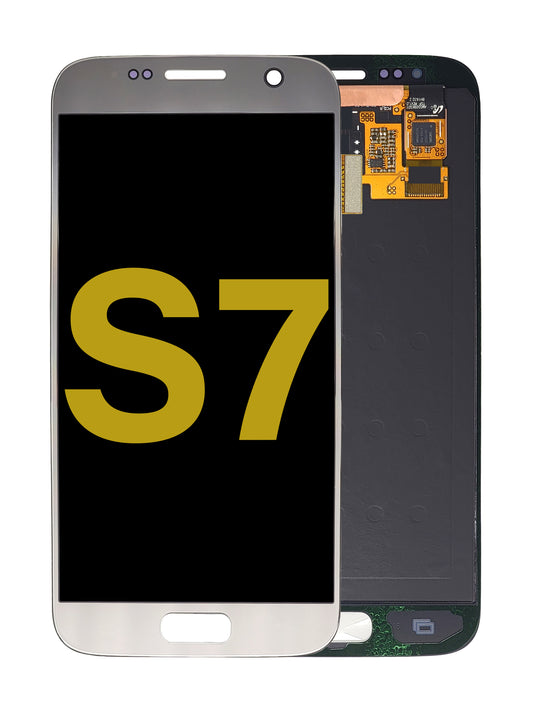 SGS S7 Screen Assembly (Without The Frame) (Refurbished) (Silver Titanium)