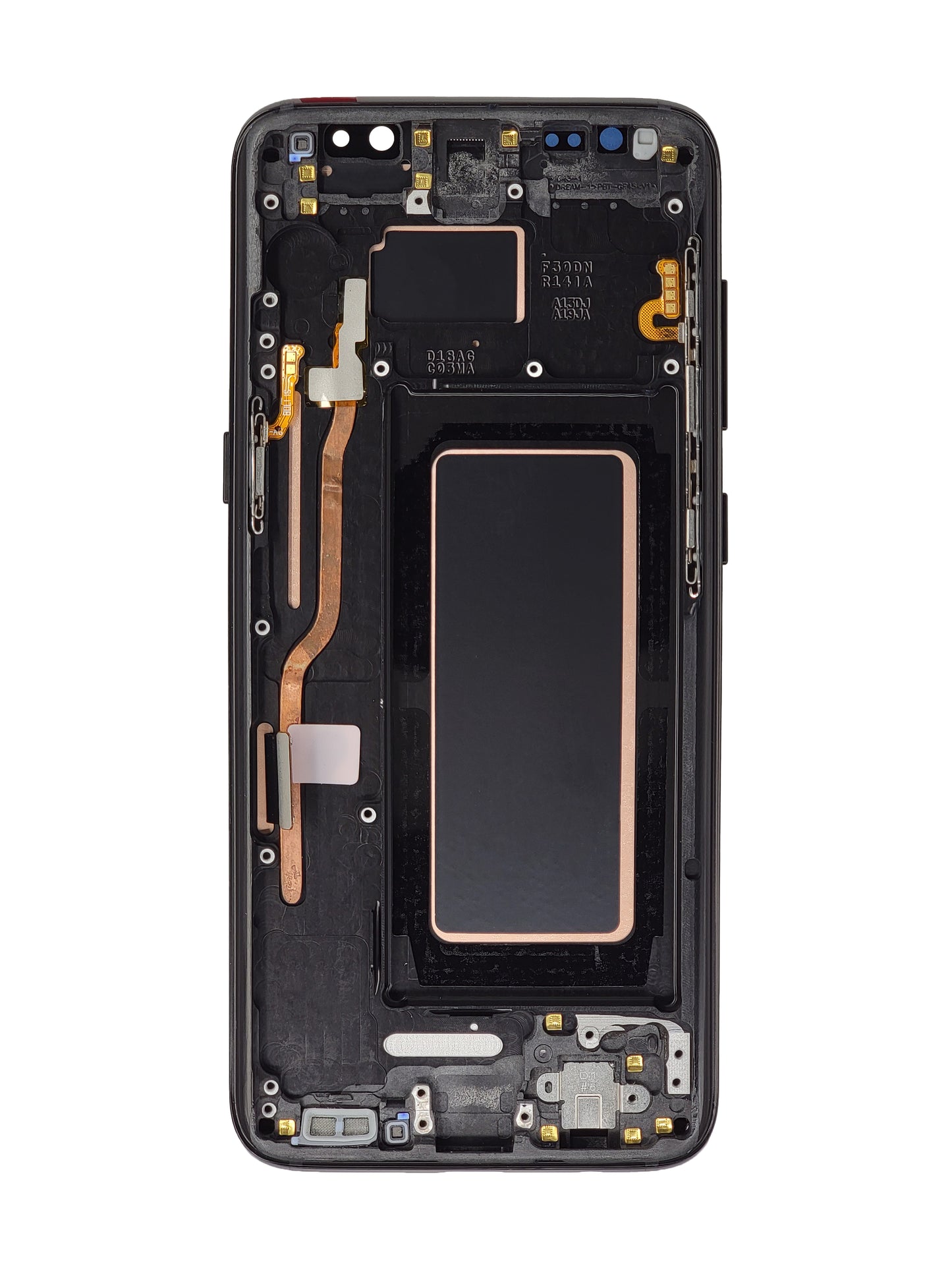 OLED Assembly with Frame for Galaxy S8 (G950) (MIDNIGHT BLACK) (Aftermarket)