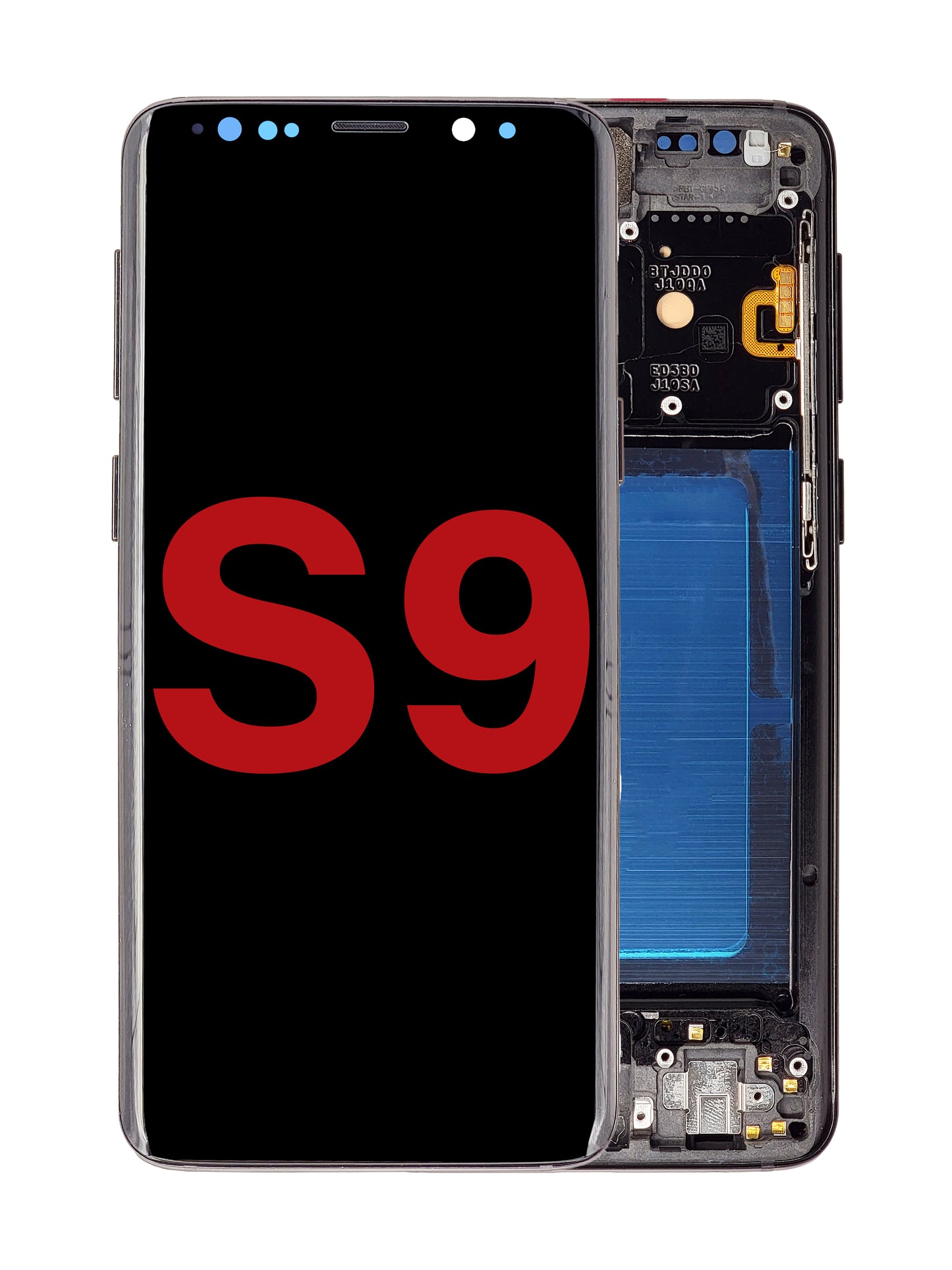 OLED Assembly with Frame for Galaxy S9 (G960) (MIDNIGHT BLACK) (Aftermarket OLED)