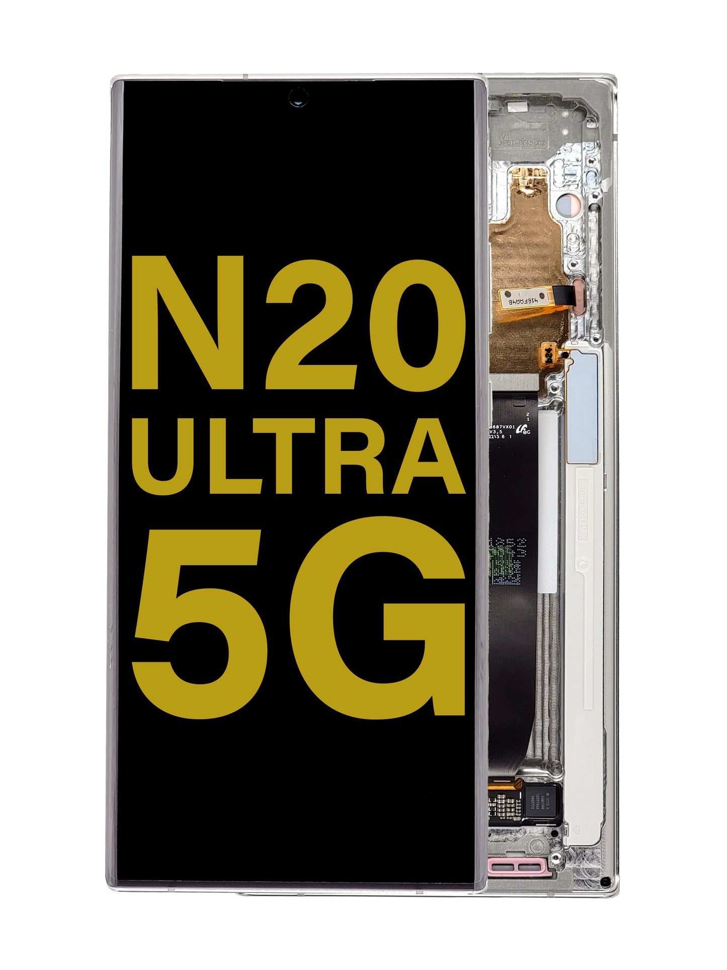 SGN Note 20 Ultra (5G) Screen Assembly (With The Frame) (Service Pack) (White)