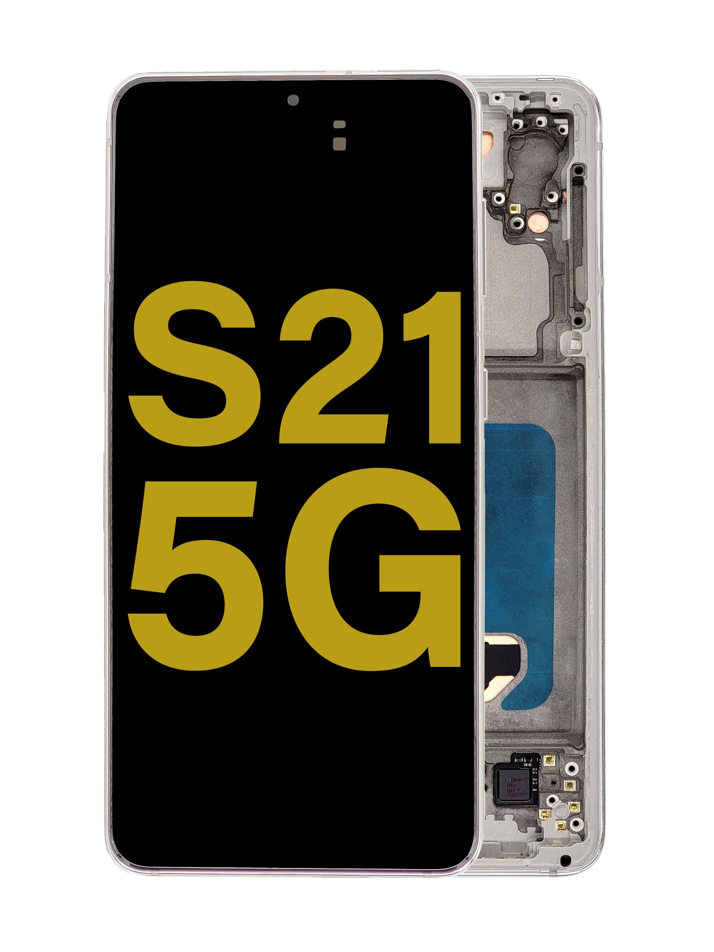 OLED Assembly with Frame for Galaxy S21 (G991) (PHANTOM SILVER) (Premium)