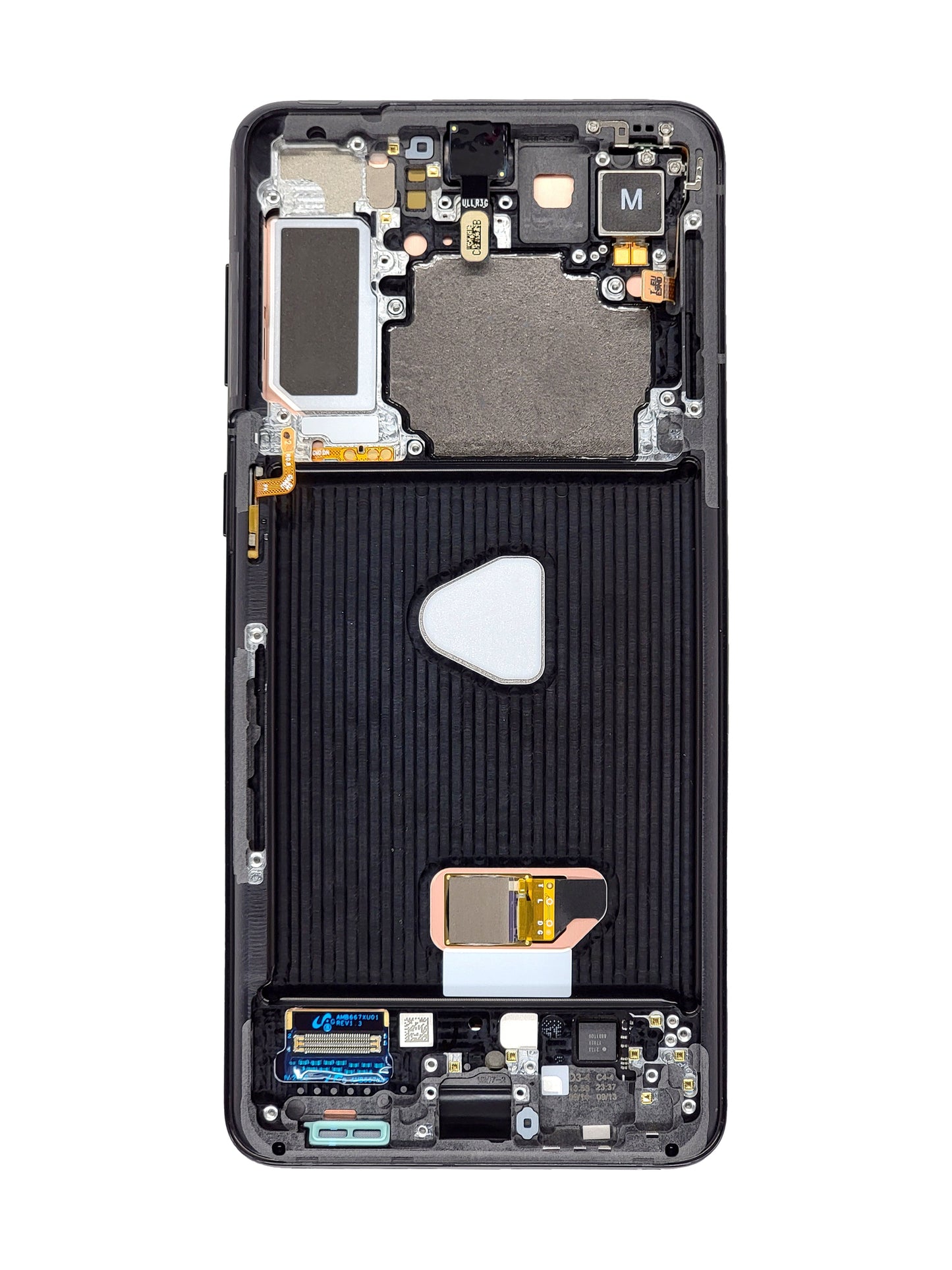 OLED Assembly with Frame for Galaxy S21 Plus 5G (G996) (PHANTOM BLACK) (Aftermarket OLED)