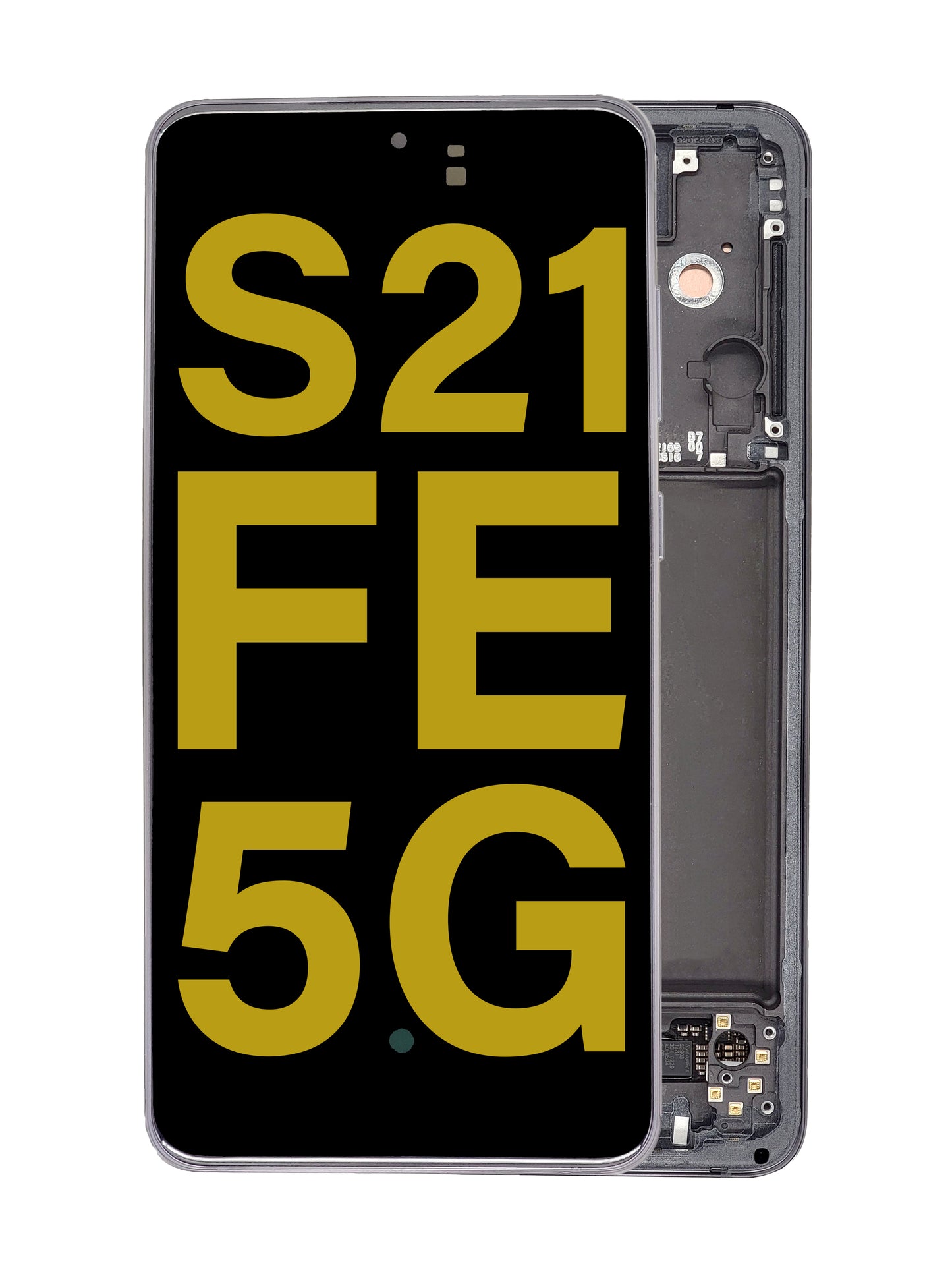 OLED Assembly with Frame for Galaxy S21 FE (G990) (GRAPHITE) (Premium)