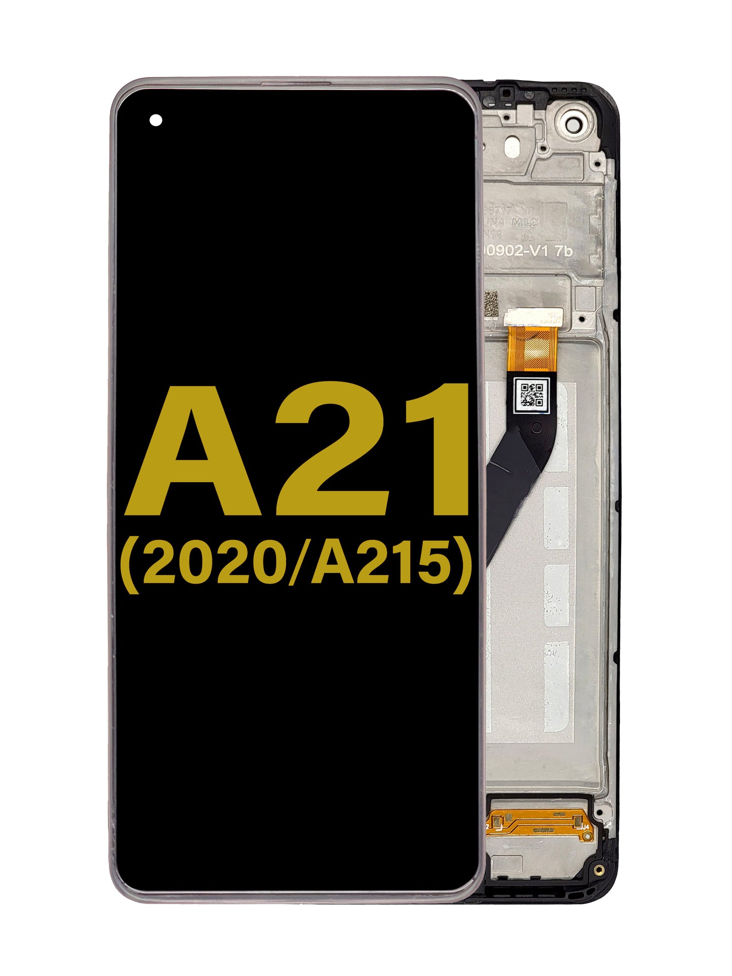 Samsung A21 2020 (A215) Screen Assembly (With The Frame) (Refurbished) (Black)