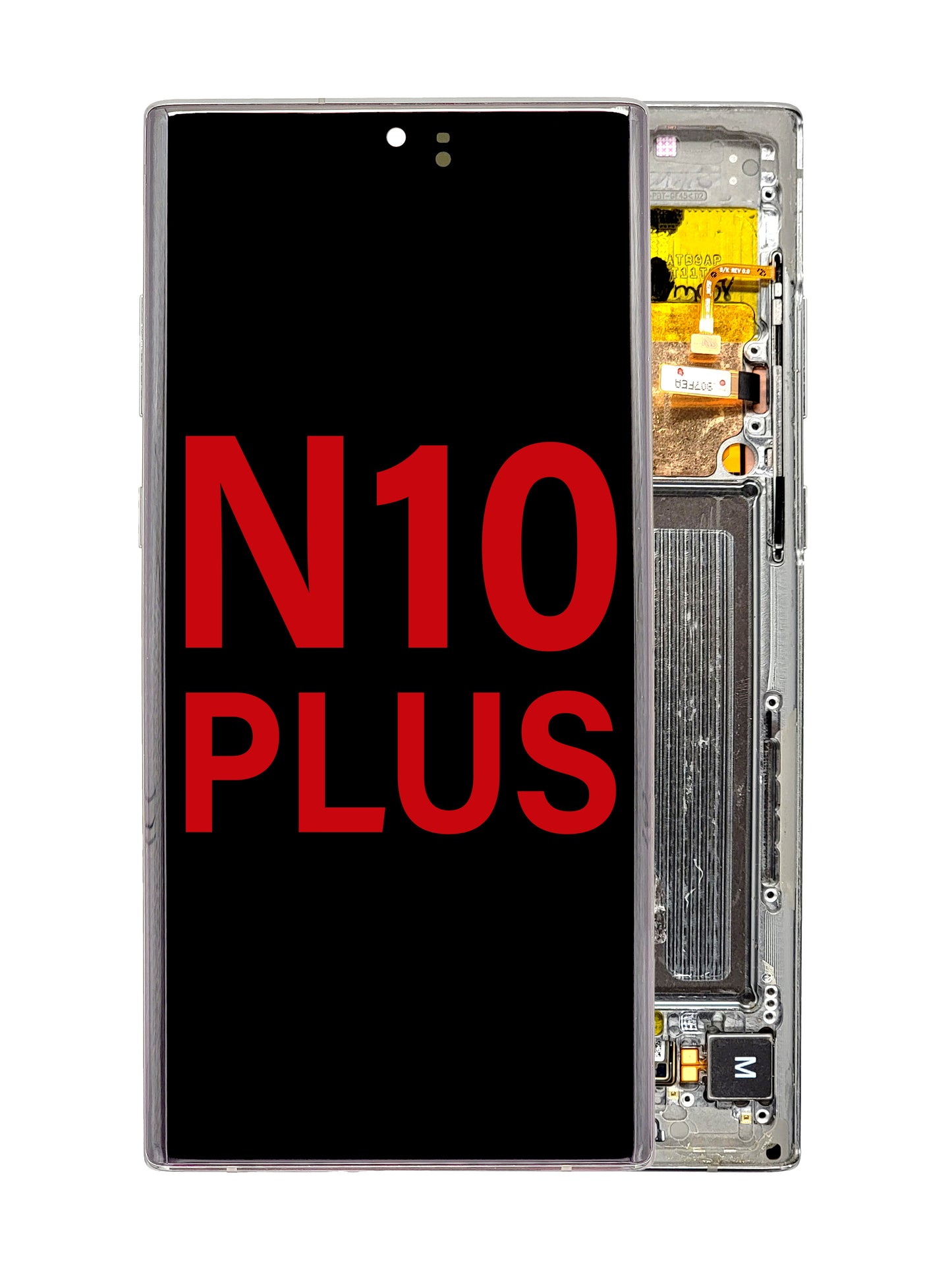 OLED Assembly with Frame for Galaxy Note 10 Plus N975 (AURA WHITE) (Aftermarket OLED)
