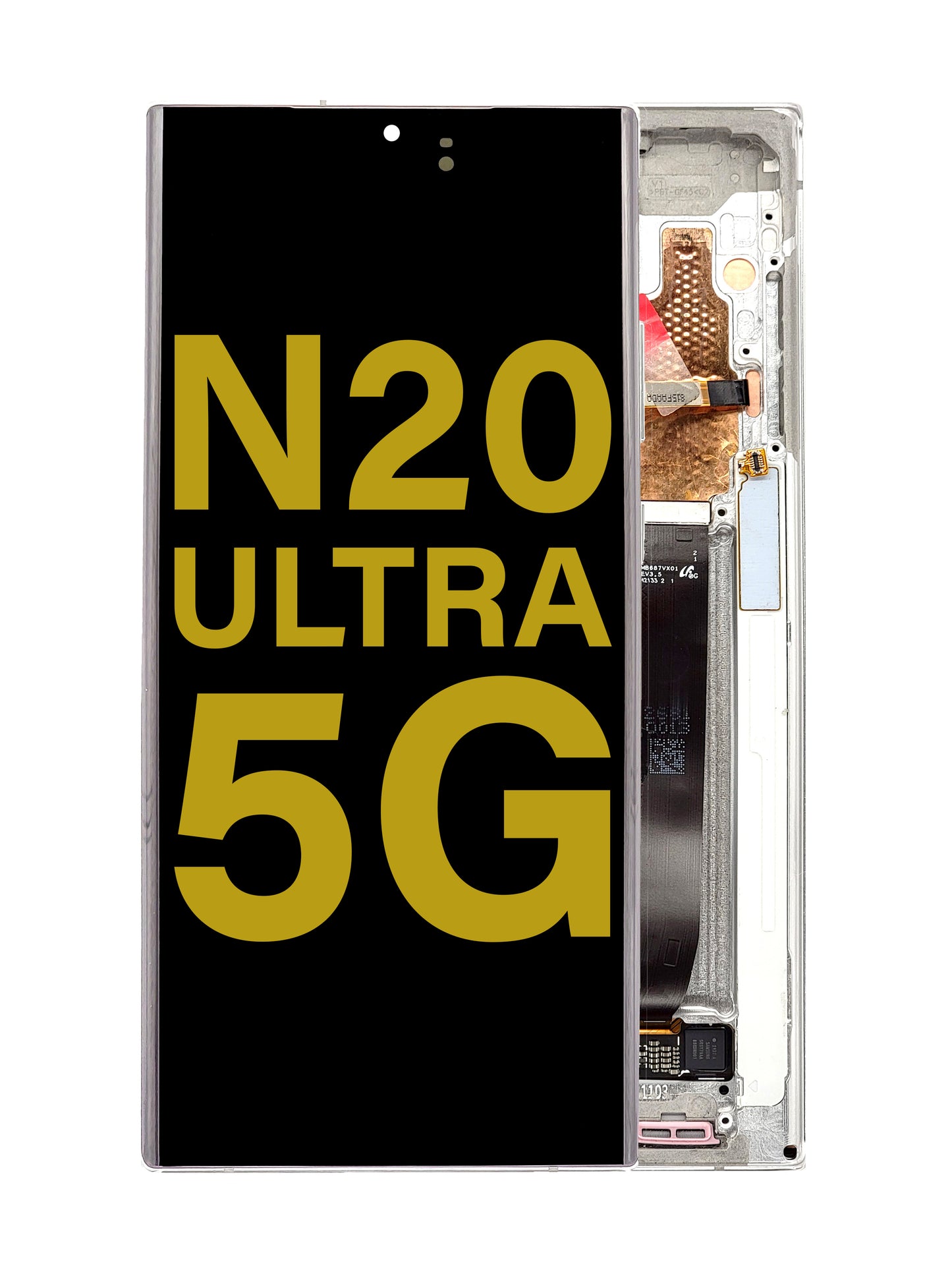 SGN Note 20 Ultra (5G) Screen Assembly (With The Frame) (Refurbished) (White)