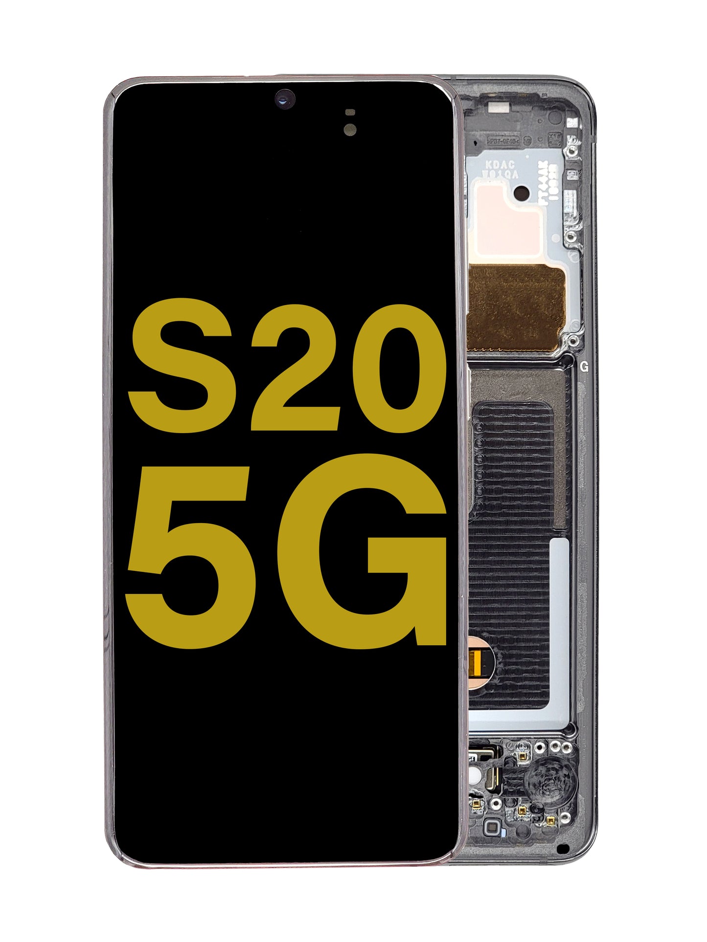 OLED Assembly with Frame for Galaxy S20 G980 / G981 (COSMIC GRAY) (Service Pack)