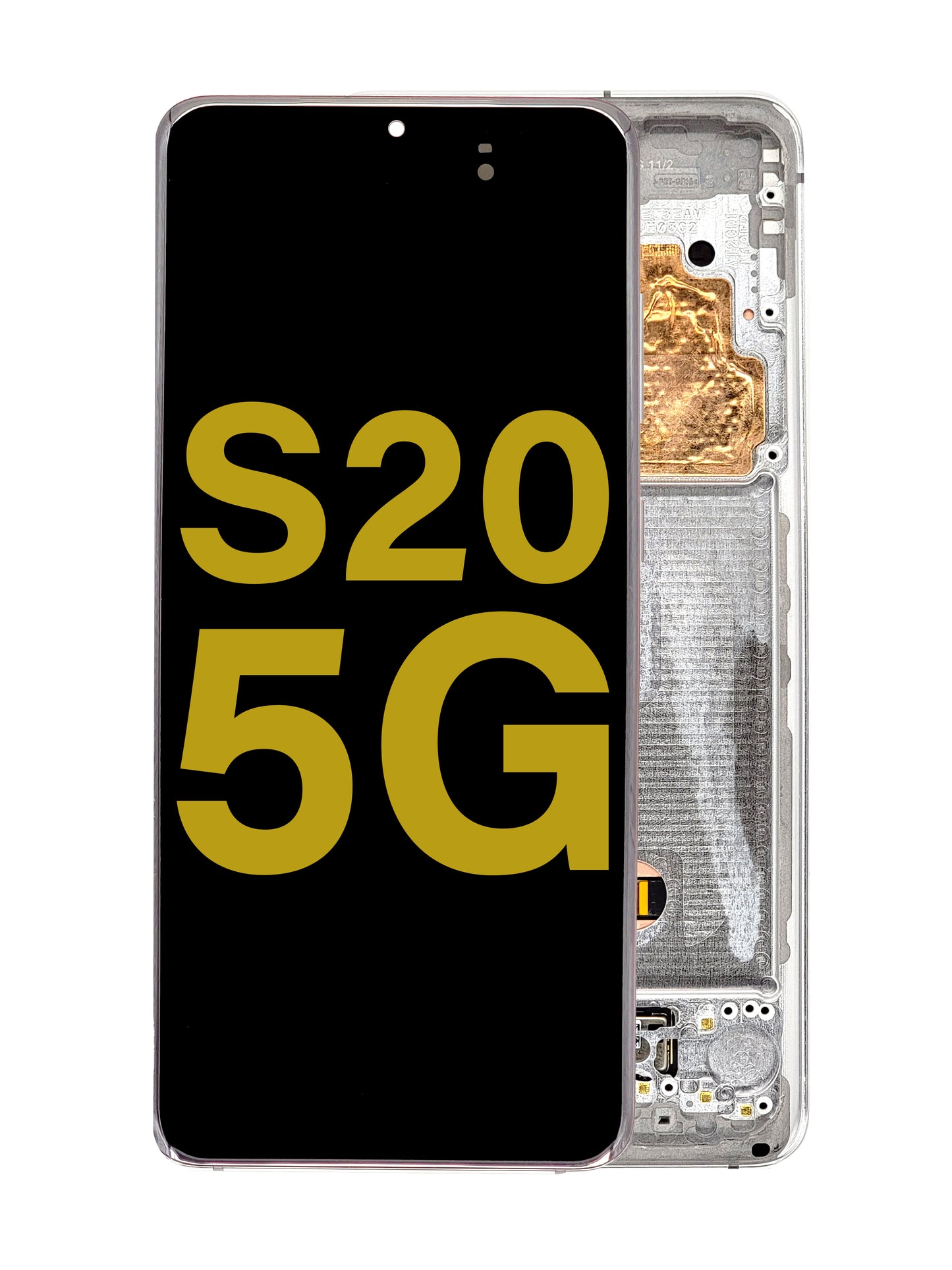 OLED Assembly with Frame for Galaxy S20 (G980 / G981) (CLOUD WHITE) (Premium)