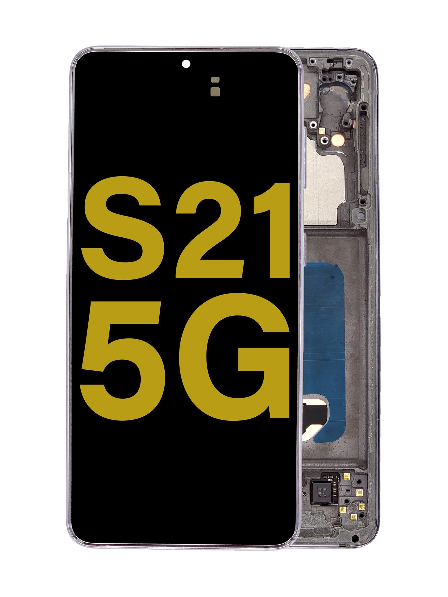 OLED Assembly with Frame for Galaxy S21 (G991) (PHANTOM BLACK) (Premium)