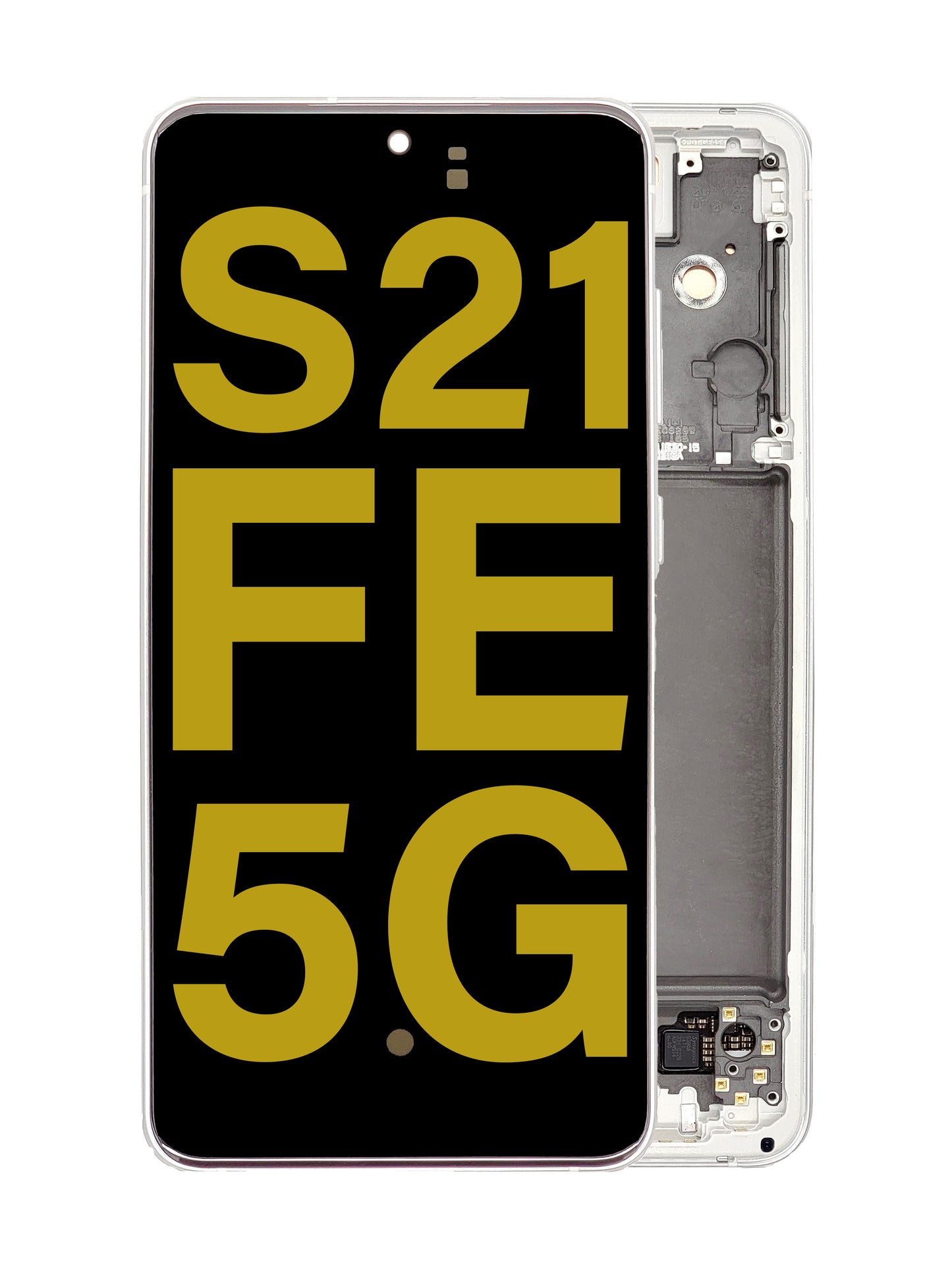 OLED Assembly with Frame for Galaxy S21 FE G990 (WHITE) (Service Pack)