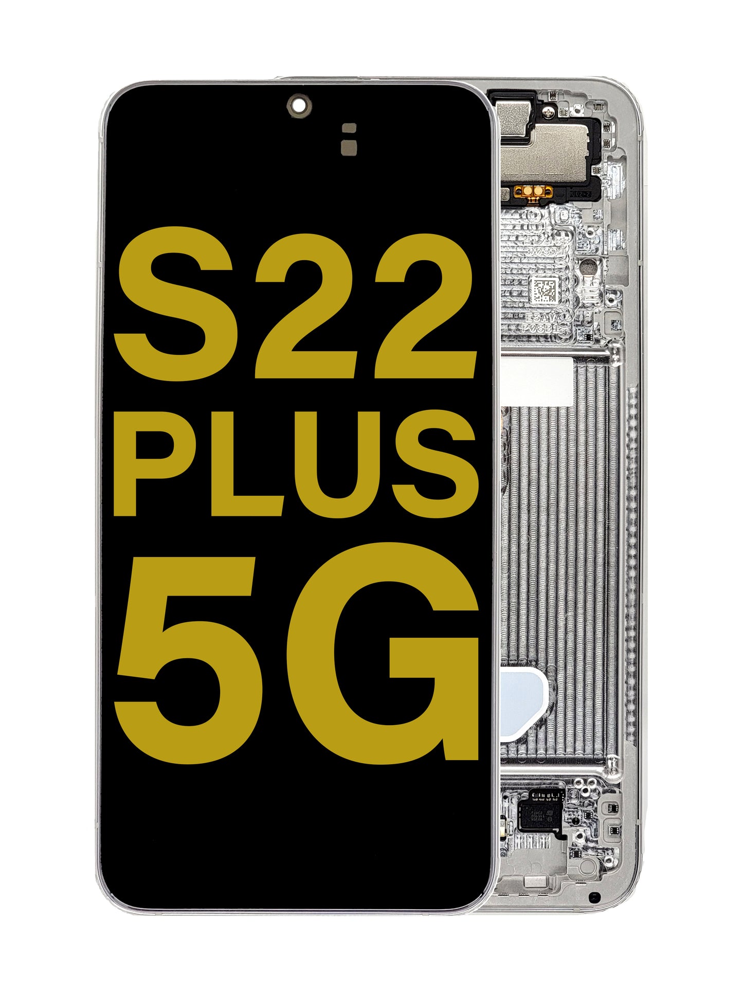 OLED Assembly with Frame for Galaxy S22 Plus S906 (PHANTOM WHITE) (Service Pack)