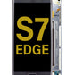 SGS S7 Edge Screen Assembly (With The Frame) (Refurbished) (Black Onyx)