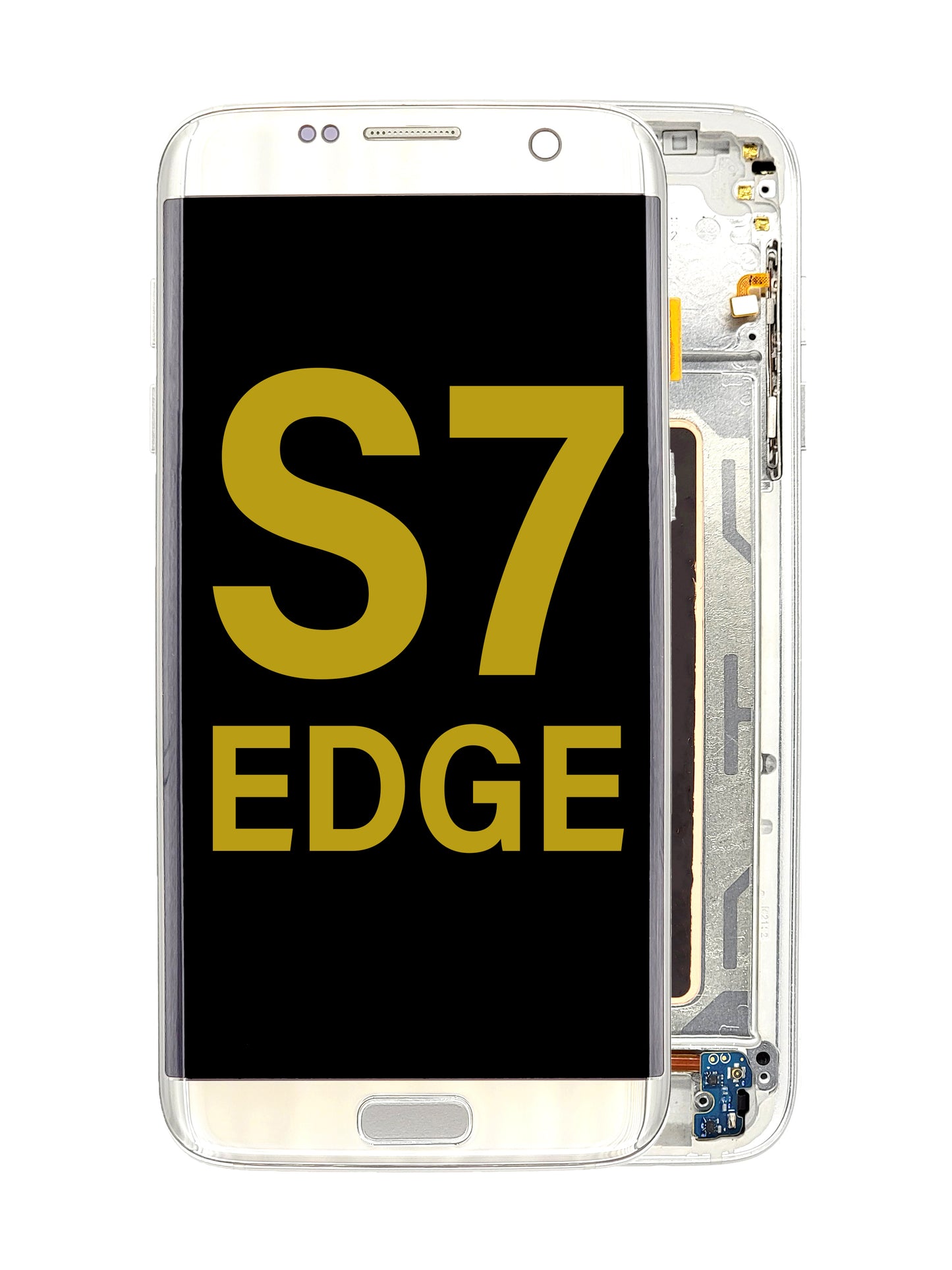 OLED Assembly with Frame for Galaxy S7 Edge (G935) (WHITE PEARL) (Premium)