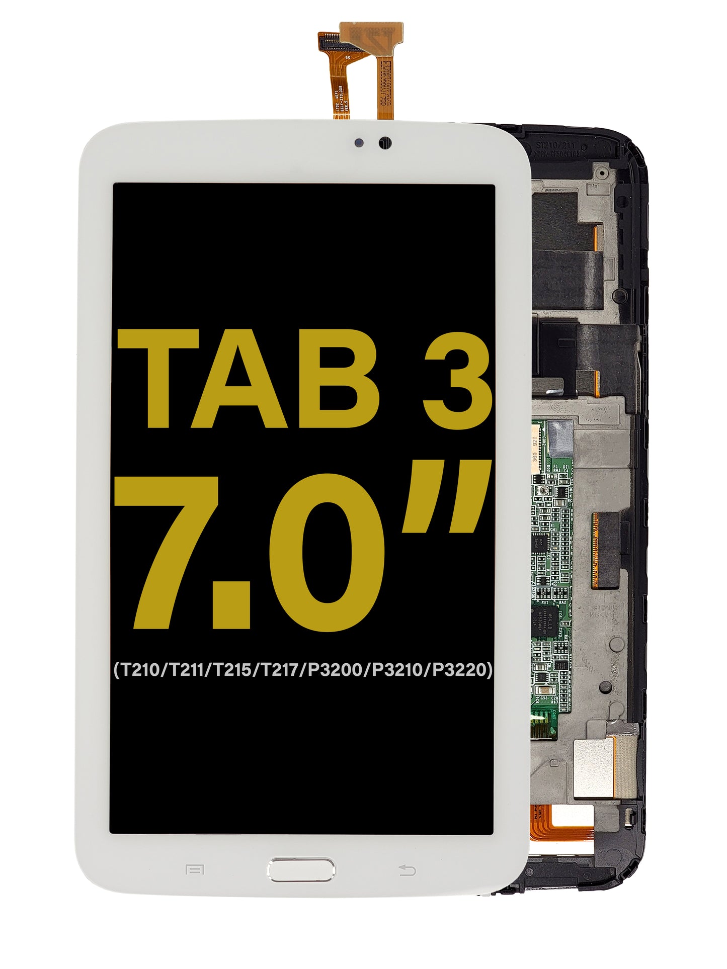 Samsung Tab 3 7.0" (T210 / T211 / T215 / T217 / P3200 / P3210 / P3220) LCD Assembly with Digitizer (White)