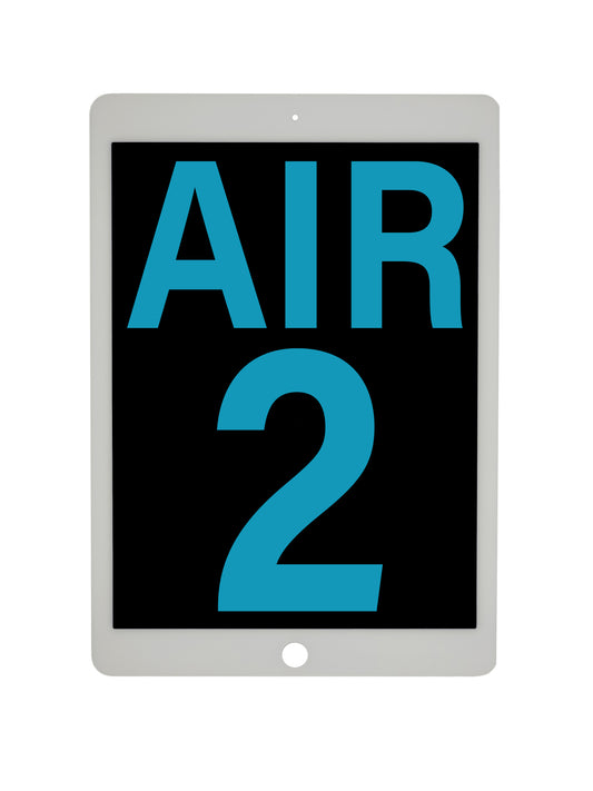 iPad Air 2 Screen Assembly (Sleep / Wake Sensor Flex Pre-Installed) (Aftermarket) (White)