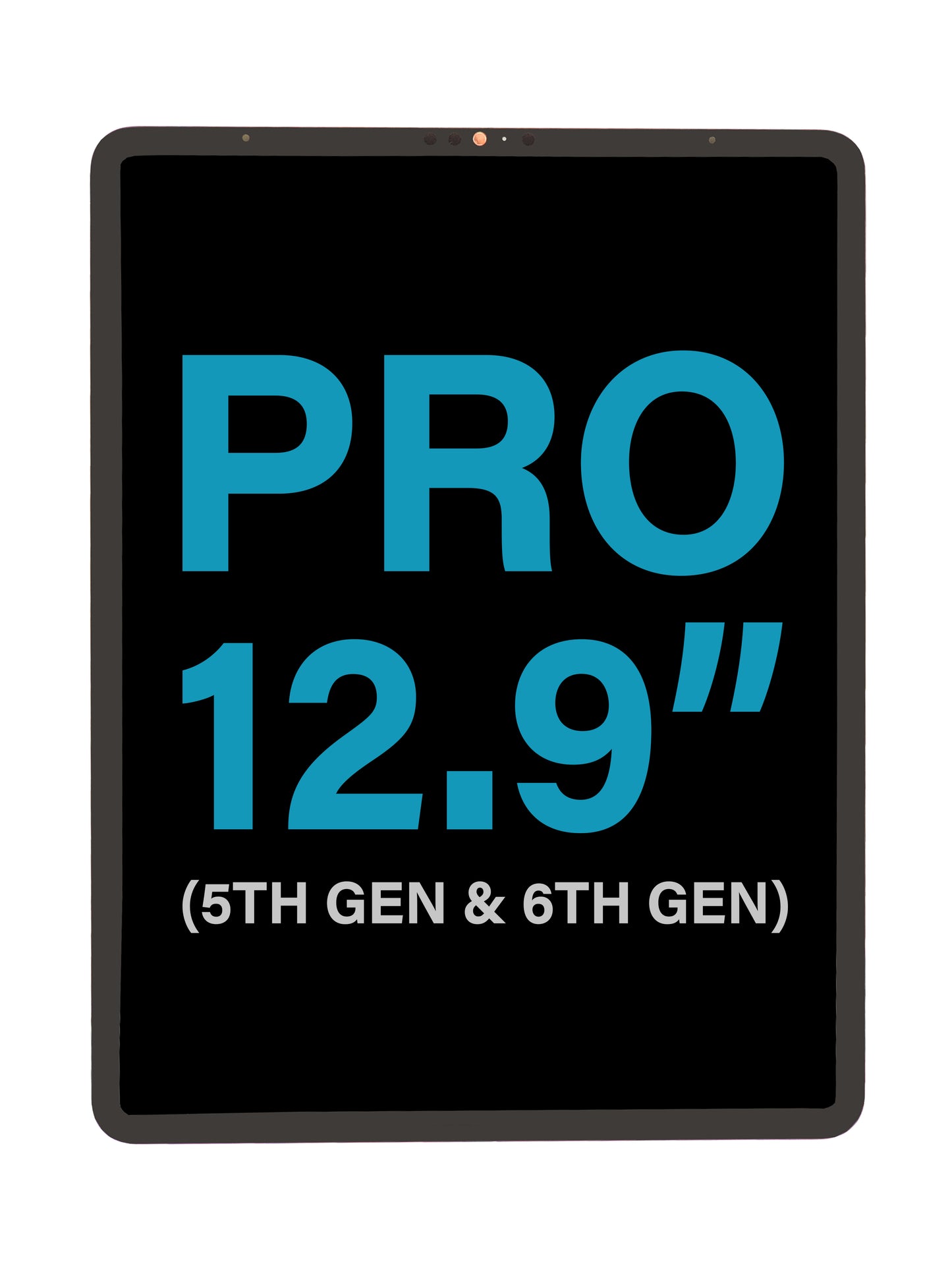 iPad Pro 12.9" (5th Gen) Screen Assembly / Pro 12.9" (6th Gen) (FOG) (Black)
