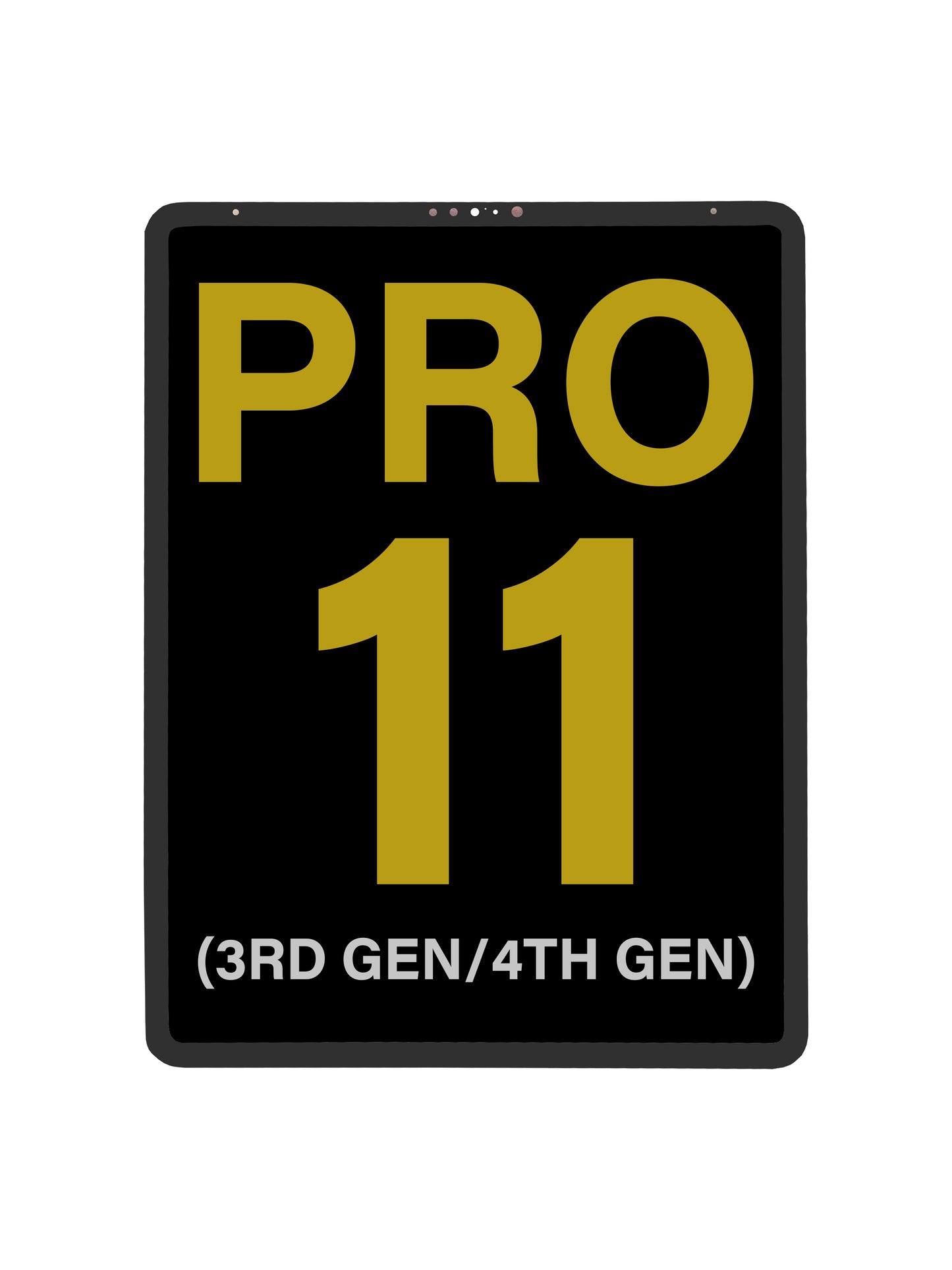 iPad Pro 11 (3rd /4th Gen) Screen Assembly (FOG) (Black)