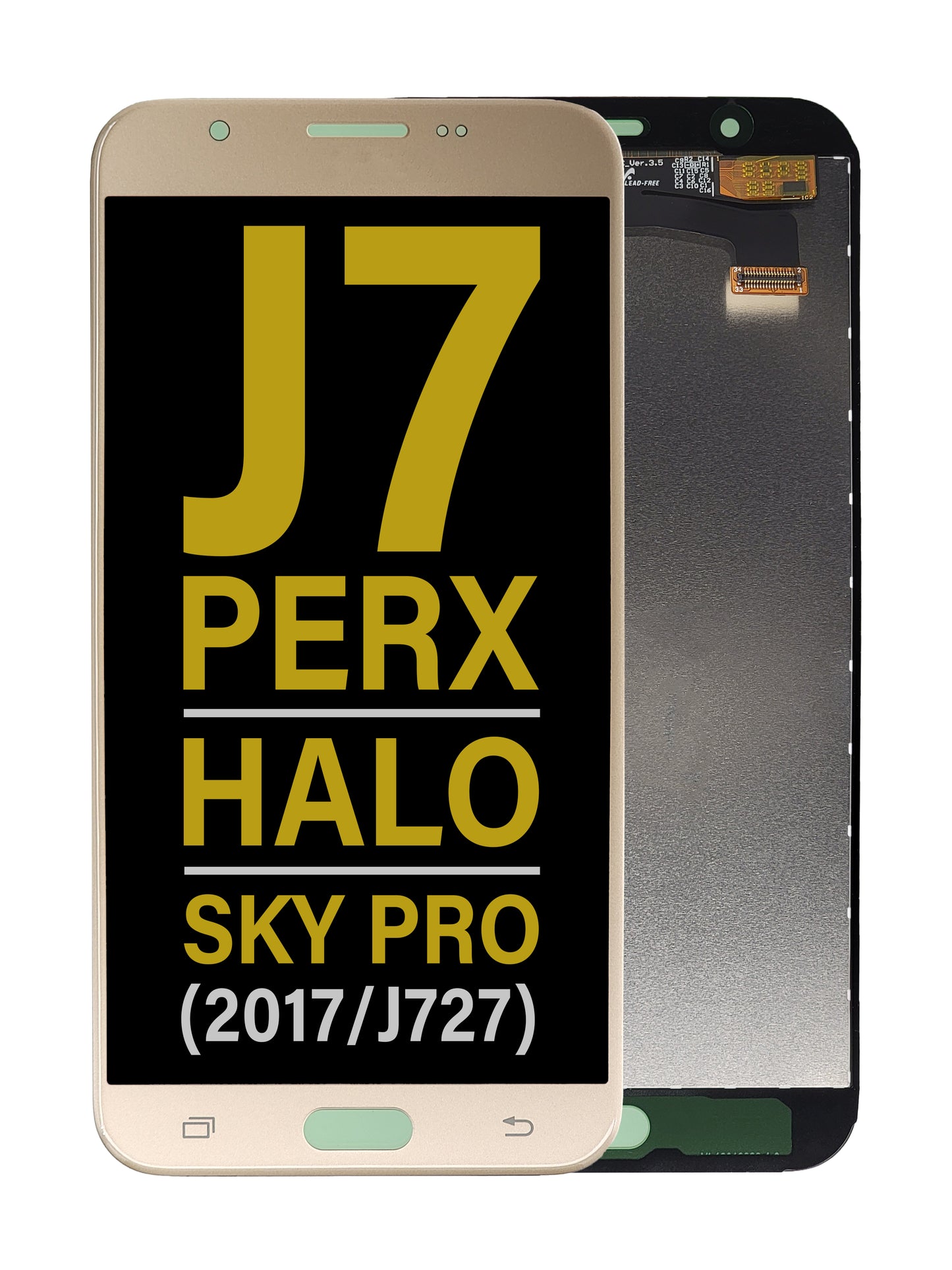 Samsung J7 Perx / Halo / Sky Pro (J727 / 2017) Screen Assembly (Without The Frame) (Refurbished) (Gold)