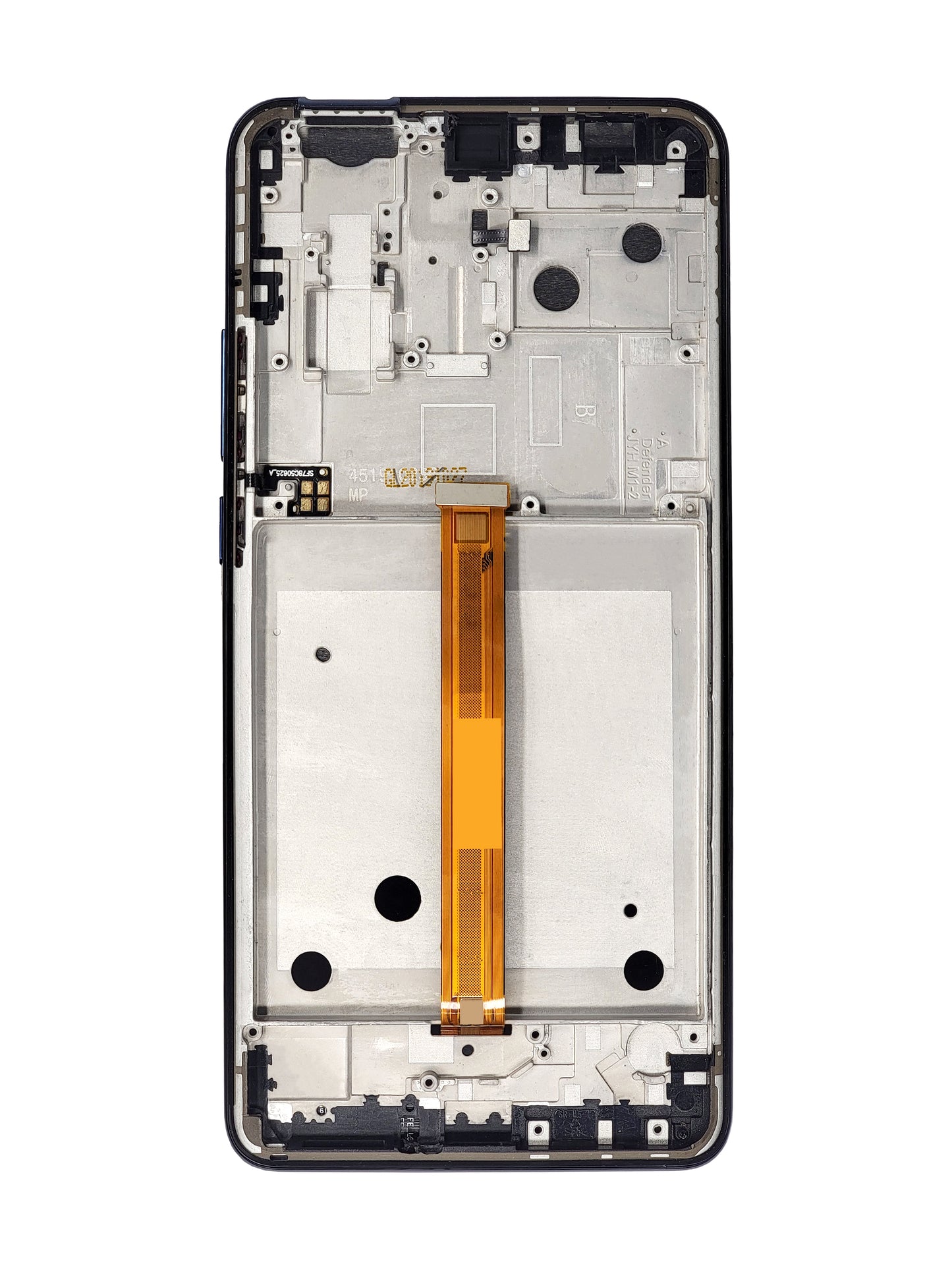 Motorola One Hyper (XT2027) Screen Assembly (With The Frame) (Refurbished) (Black)