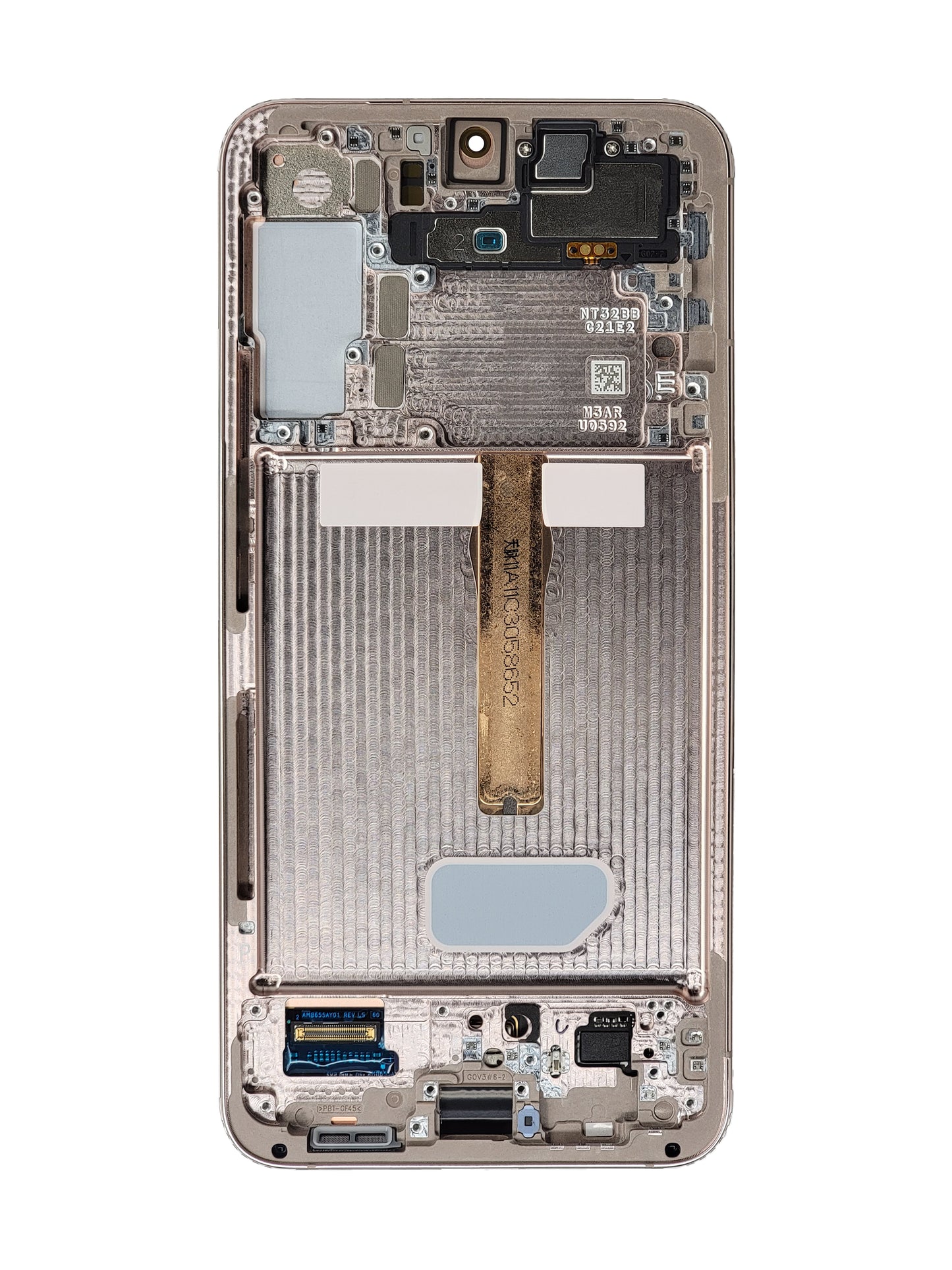 OLED Assembly with Frame for Galaxy S22 Plus S906 (PINK GOLD) (Service Pack)
