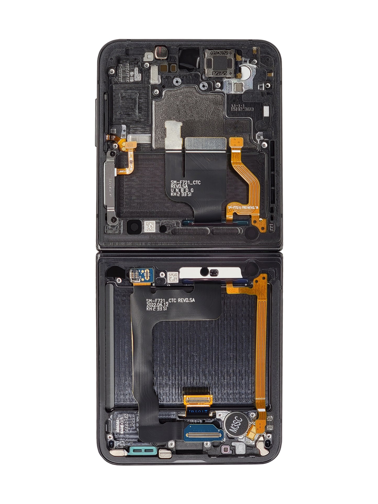 Samsung Z Flip 4 5G 2022 (Inner LCD) Screen Assembly (With The Frame)(Service Pack) (Graphite)