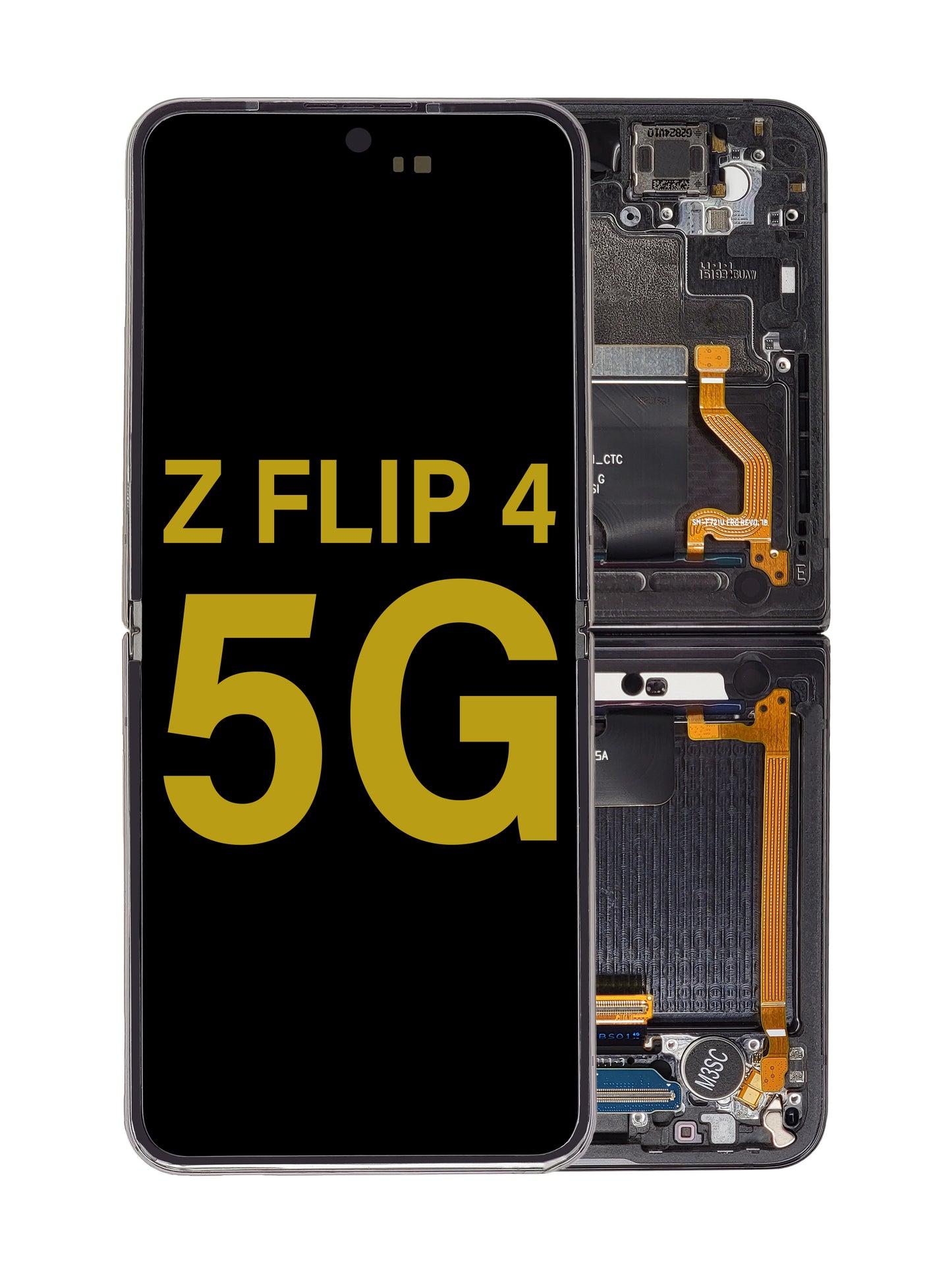 Samsung Z Flip 4 5G 2022 (Inner LCD) Screen Assembly (With The Frame)(Service Pack) (Graphite)