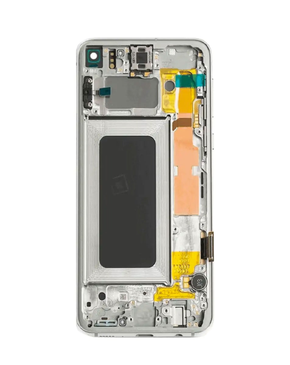 OLED Assembly with Frame for Galaxy S10E (G970) (WHITE) (Premium)