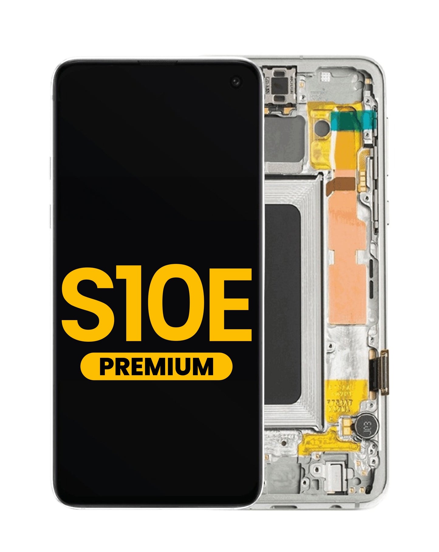 OLED Assembly with Frame for Galaxy S10E (G970) (WHITE) (Premium)