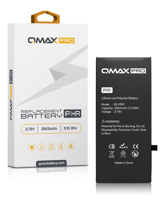QMAX Pro iPhone XR Replacement Battery (2942 mAh)
