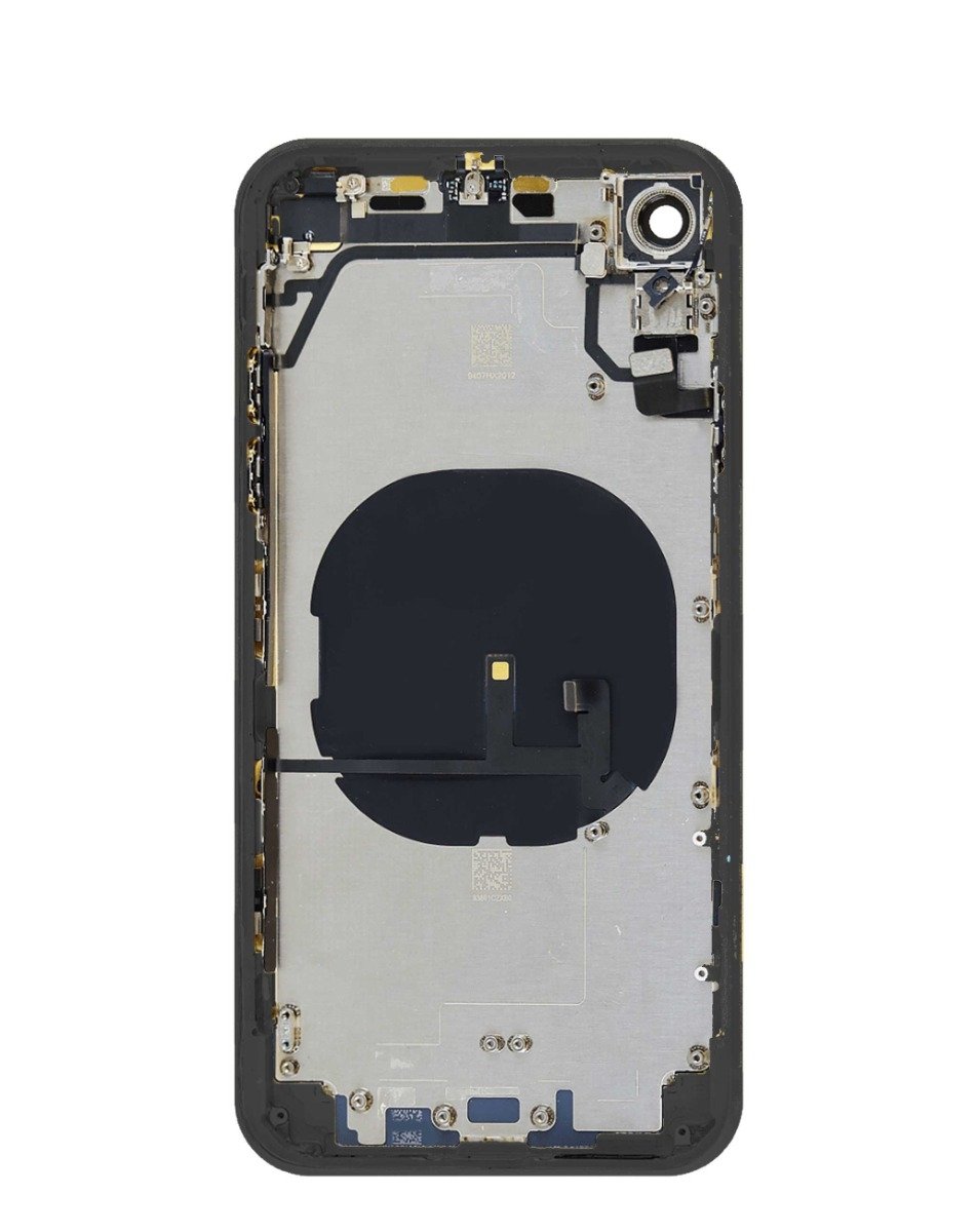 Back Housing Frame with Small Components Pre-Installed for iPhone XR (BLACK) (OEM Pull A Grade)