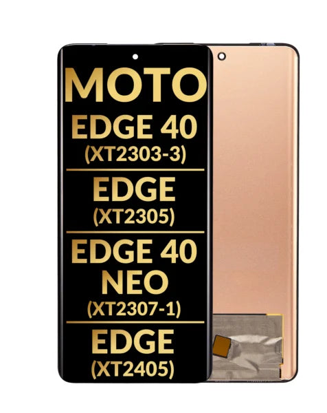 Moto Edge 40 2023 (XT2303-3) / Moto Edge 40 Neo 2023 (XT2307) / Edge 2023 (XT2305) Screen Assembly (Without The Frame) (Refurbished) (Black)