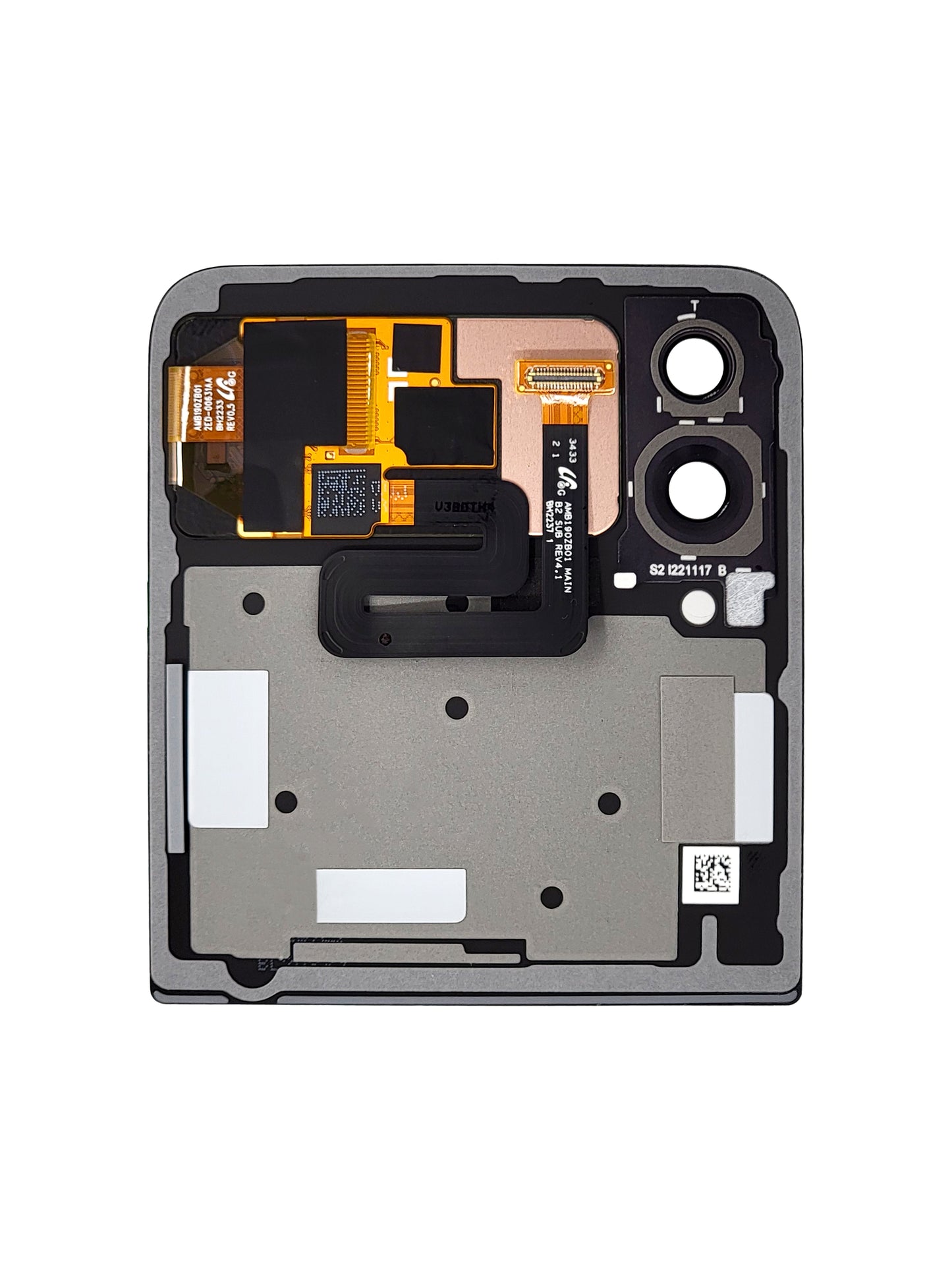 Samsung Z Flip 4 5G 2022 (Outer LCD) Screen Assembly (Without The Frame) (Service Pack) (Black)